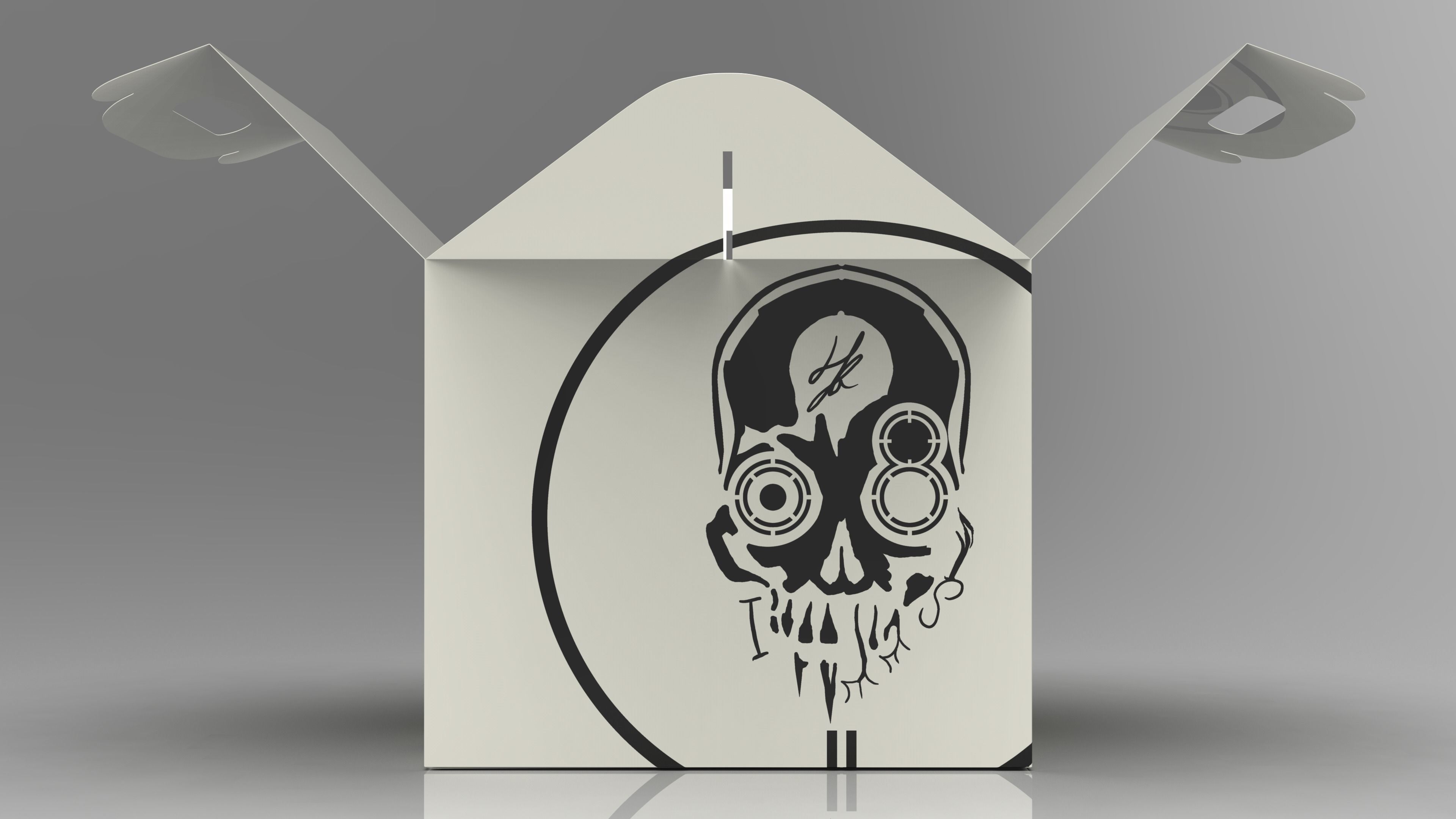 Gable box 3D model food T2 Low-poly 3D model_7