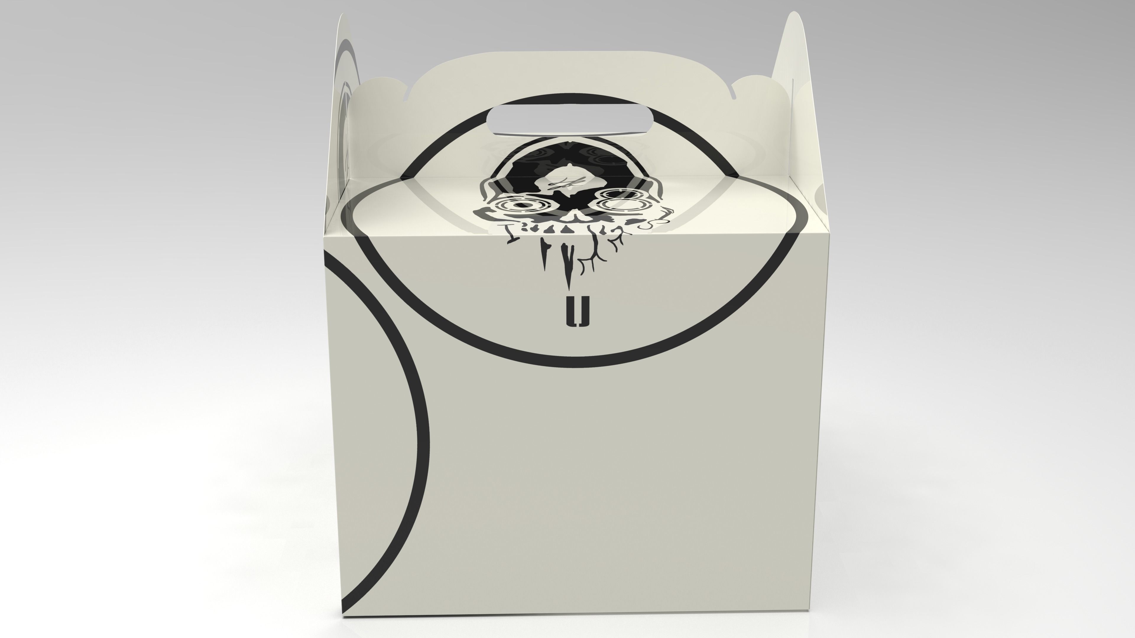 Gable box 3D model food T2 Low-poly 3D model_16