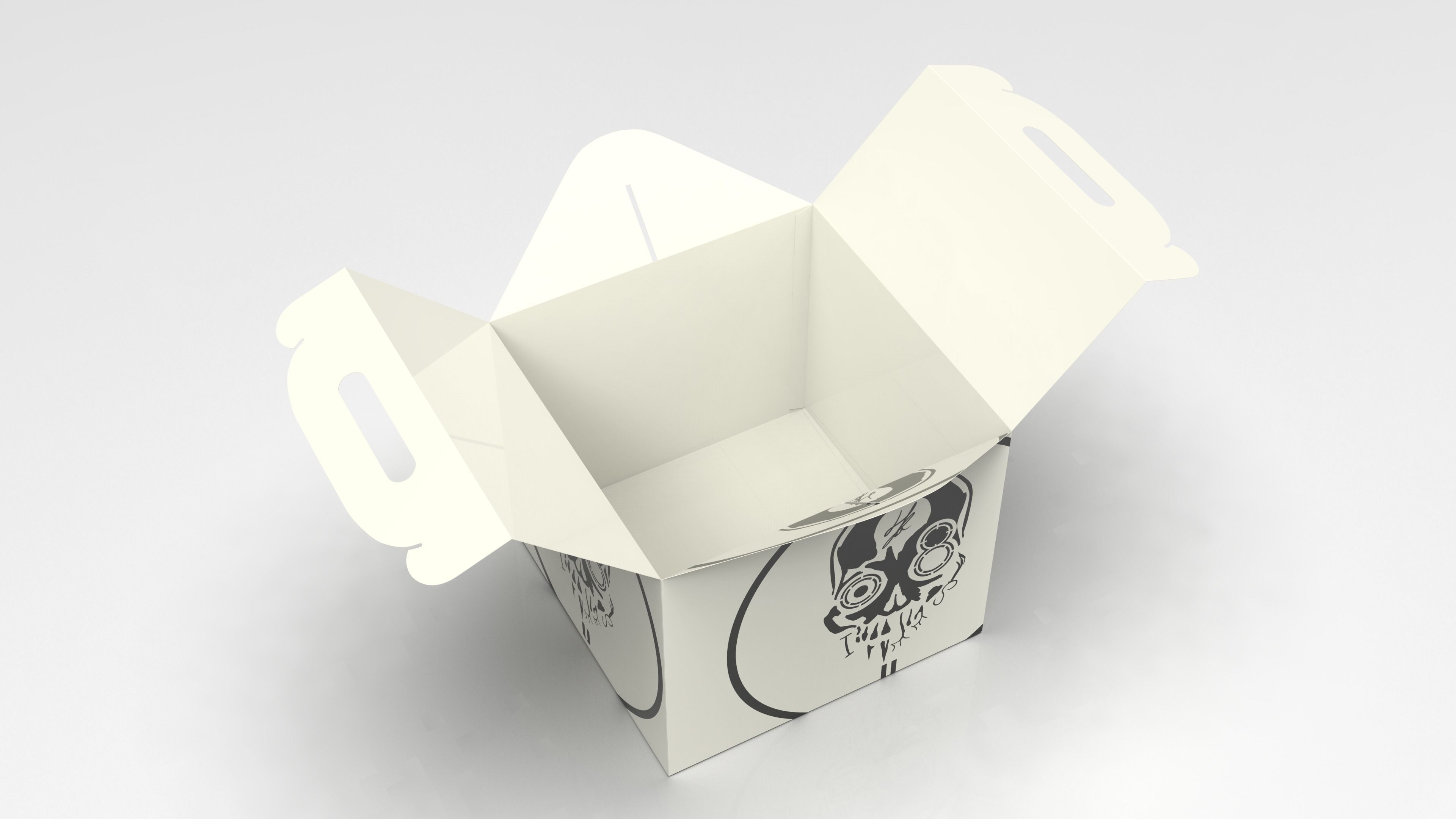 Gable box 3D model food T2 Low-poly 3D model_9