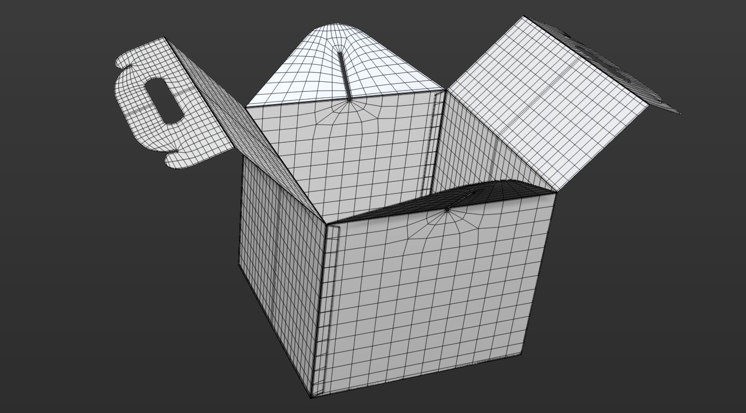 Gable box 3D model food T2 Low-poly 3D model_28