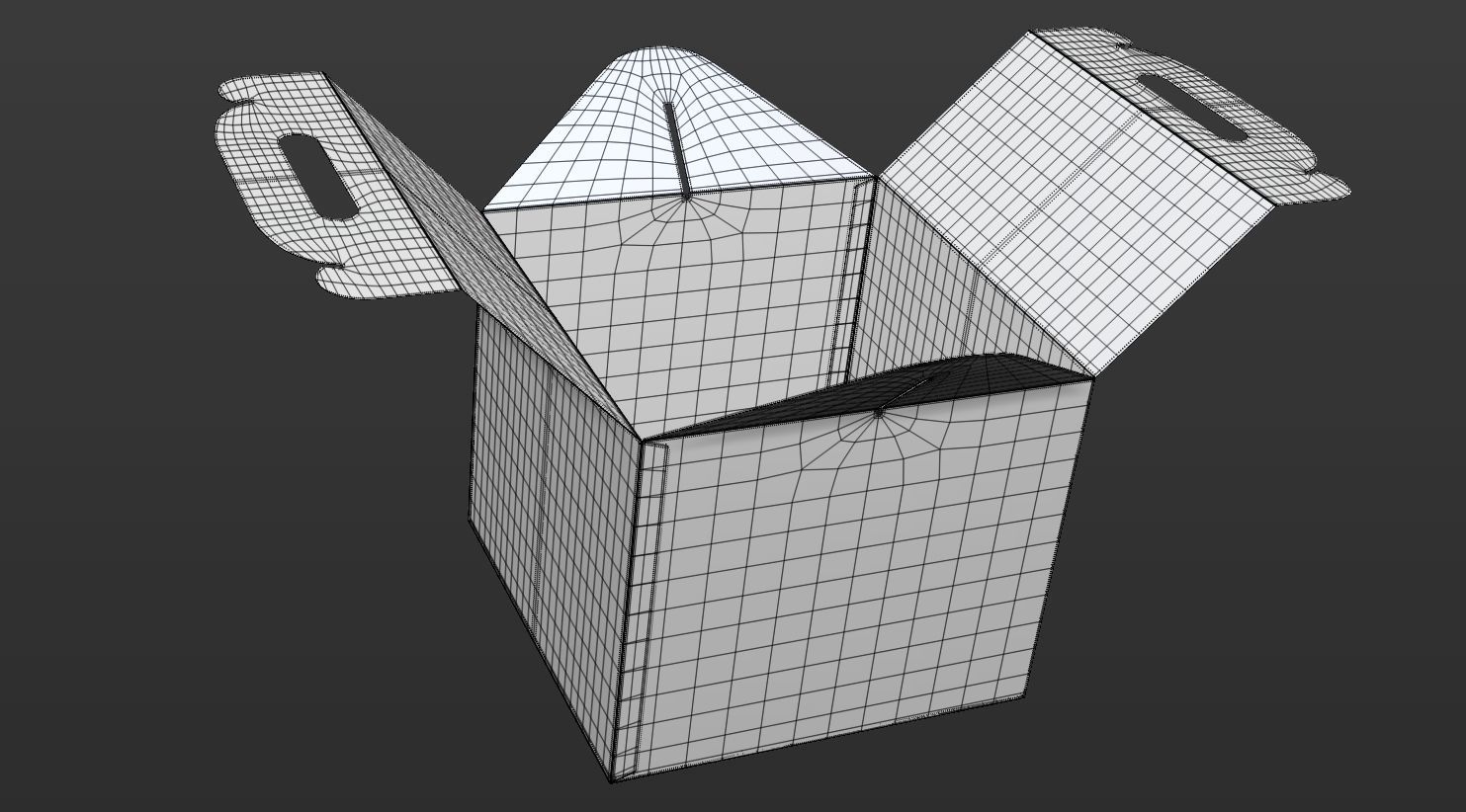 Gable box 3D model food T2 Low-poly 3D model_27