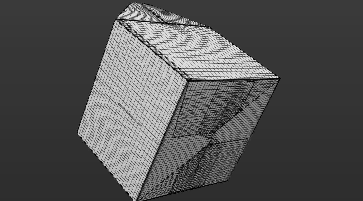 Gable box 3D model food T2 Low-poly 3D model_25