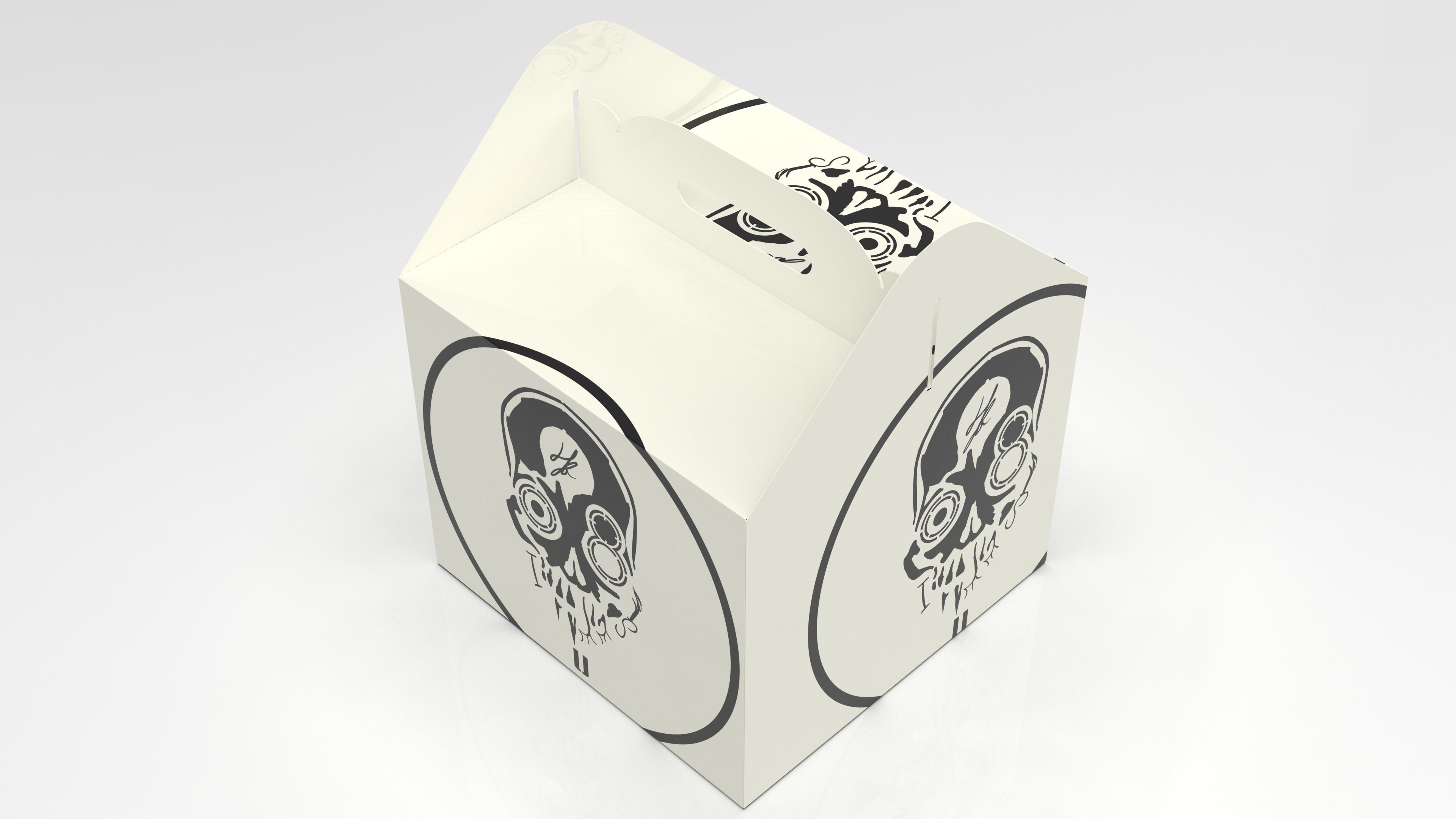 Gable box 3D model food T2 Low-poly 3D model_14