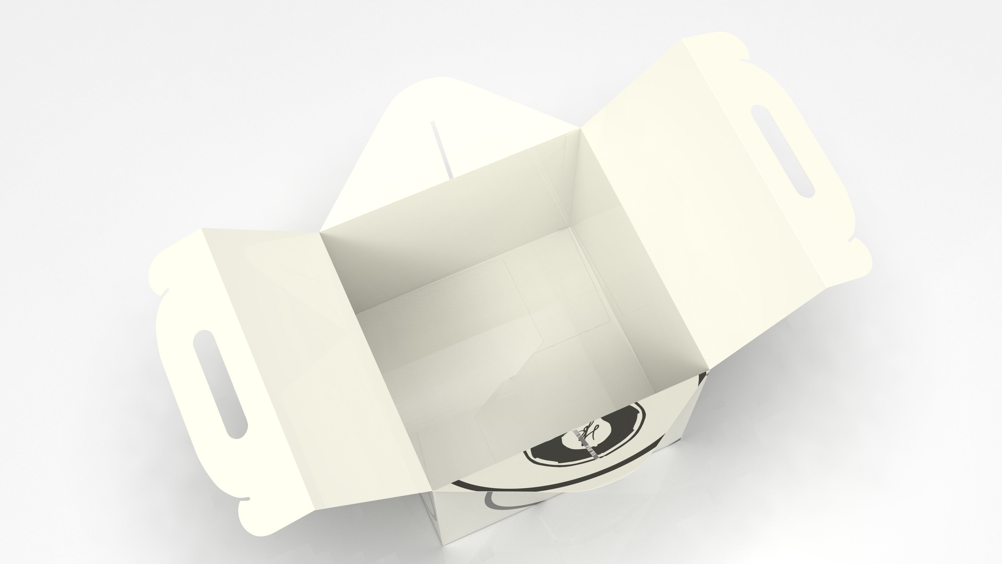 Gable box 3D model food T2 Low-poly 3D model_10