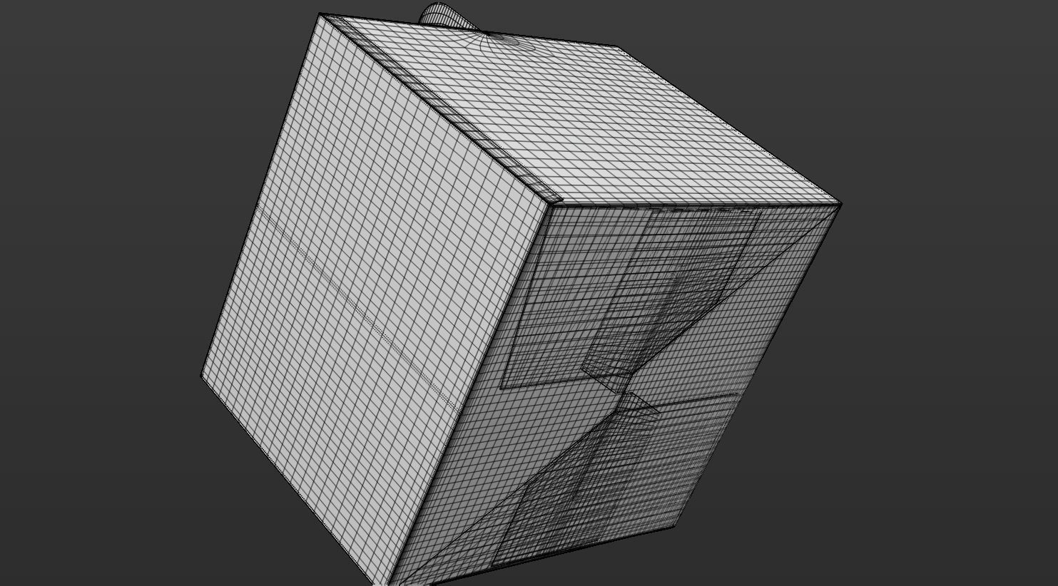 Gable box 3D model food T2 Low-poly 3D model_26