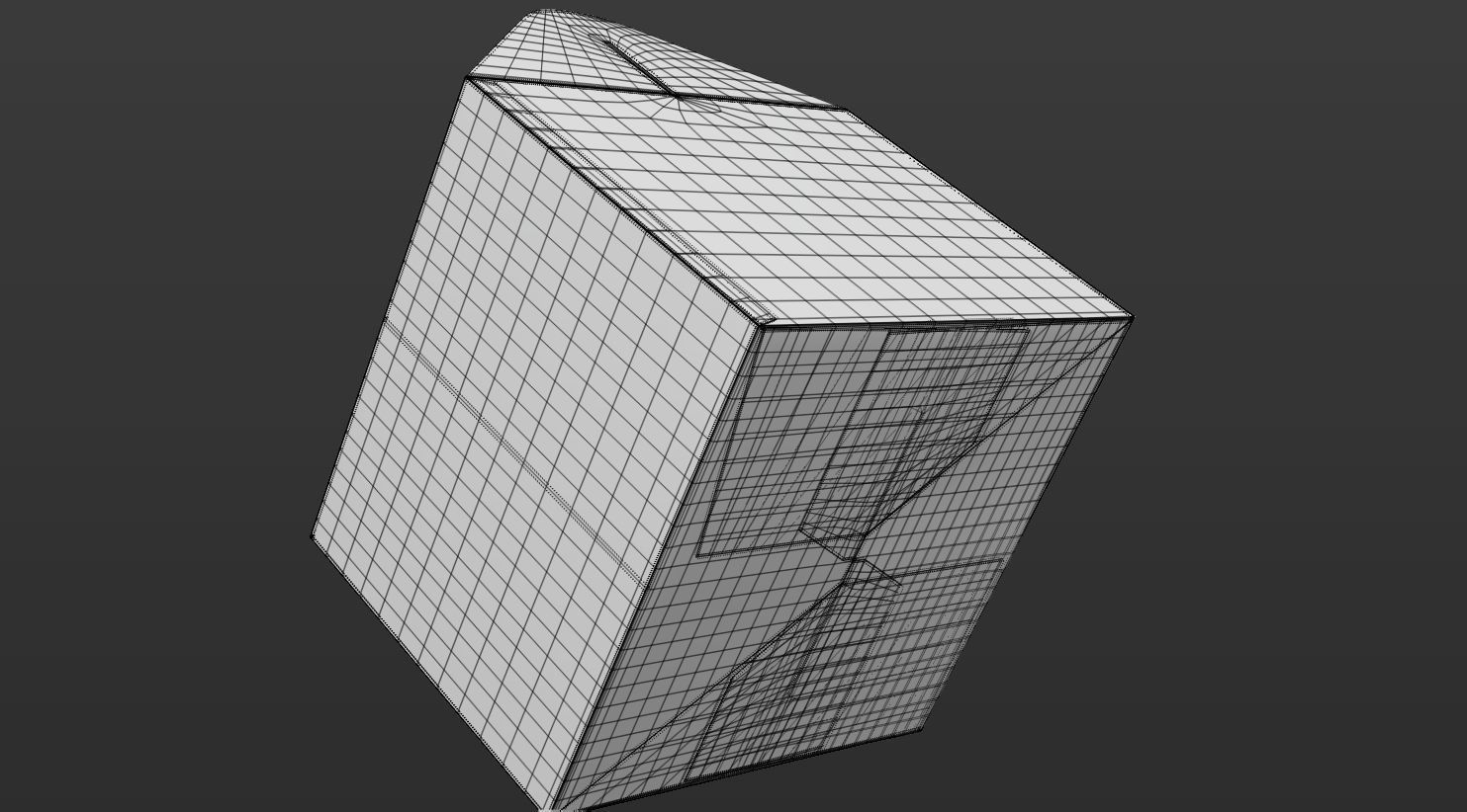 Gable box 3D model food T2 Low-poly 3D model_33