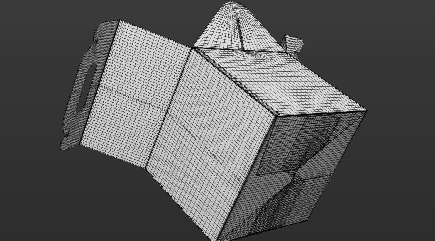 Gable box 3D model food T2 Low-poly 3D model_24