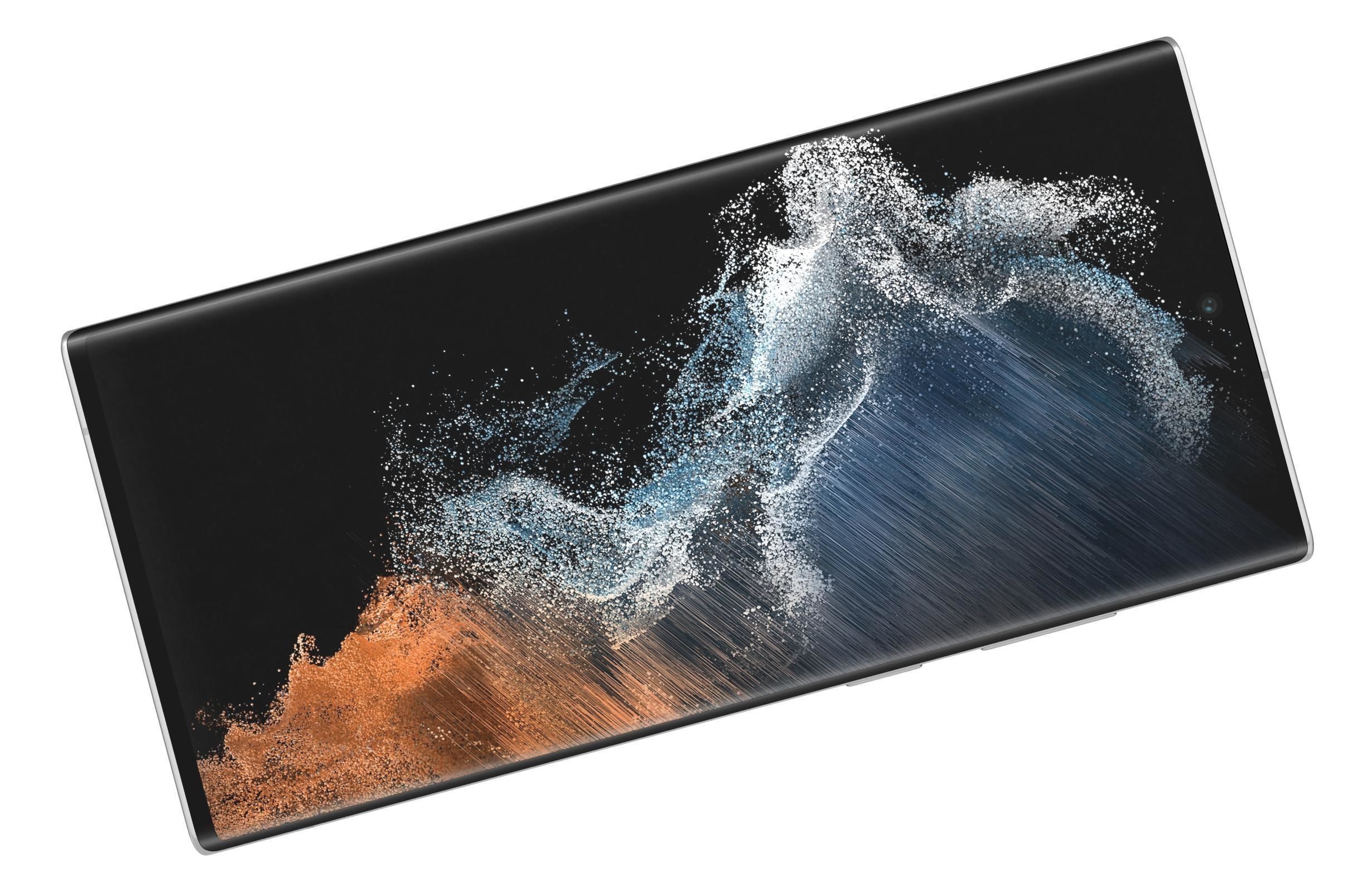 Samsung Galaxy S22 Ultra White Low-poly 3D model_10