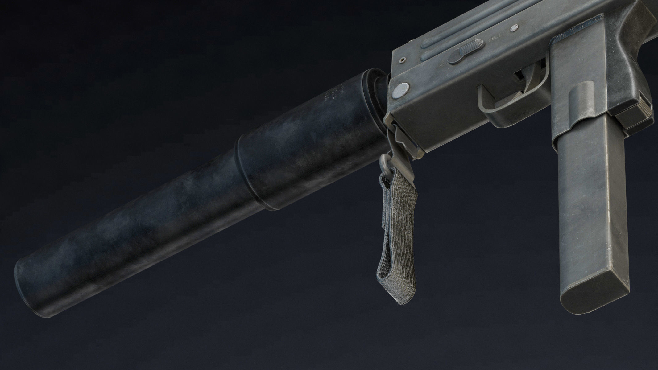 MAC 10 Low Poly Low-poly 3D model_10