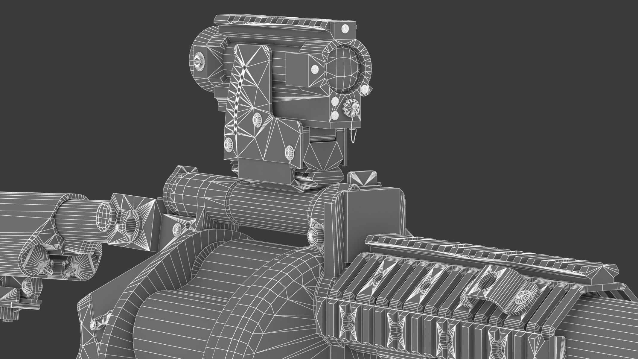 Milkor MGL Low Poly Low-poly 3D model_24