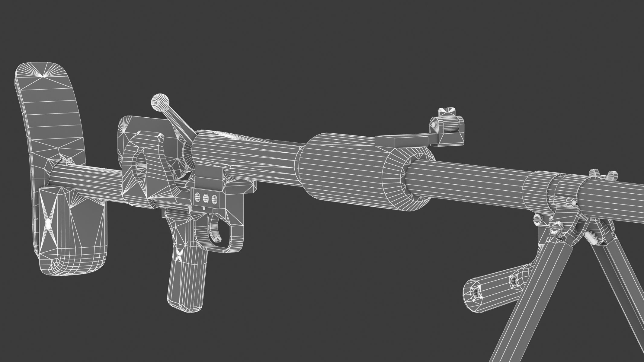  PTRD 41 Low Poly Low-poly 3D model_19