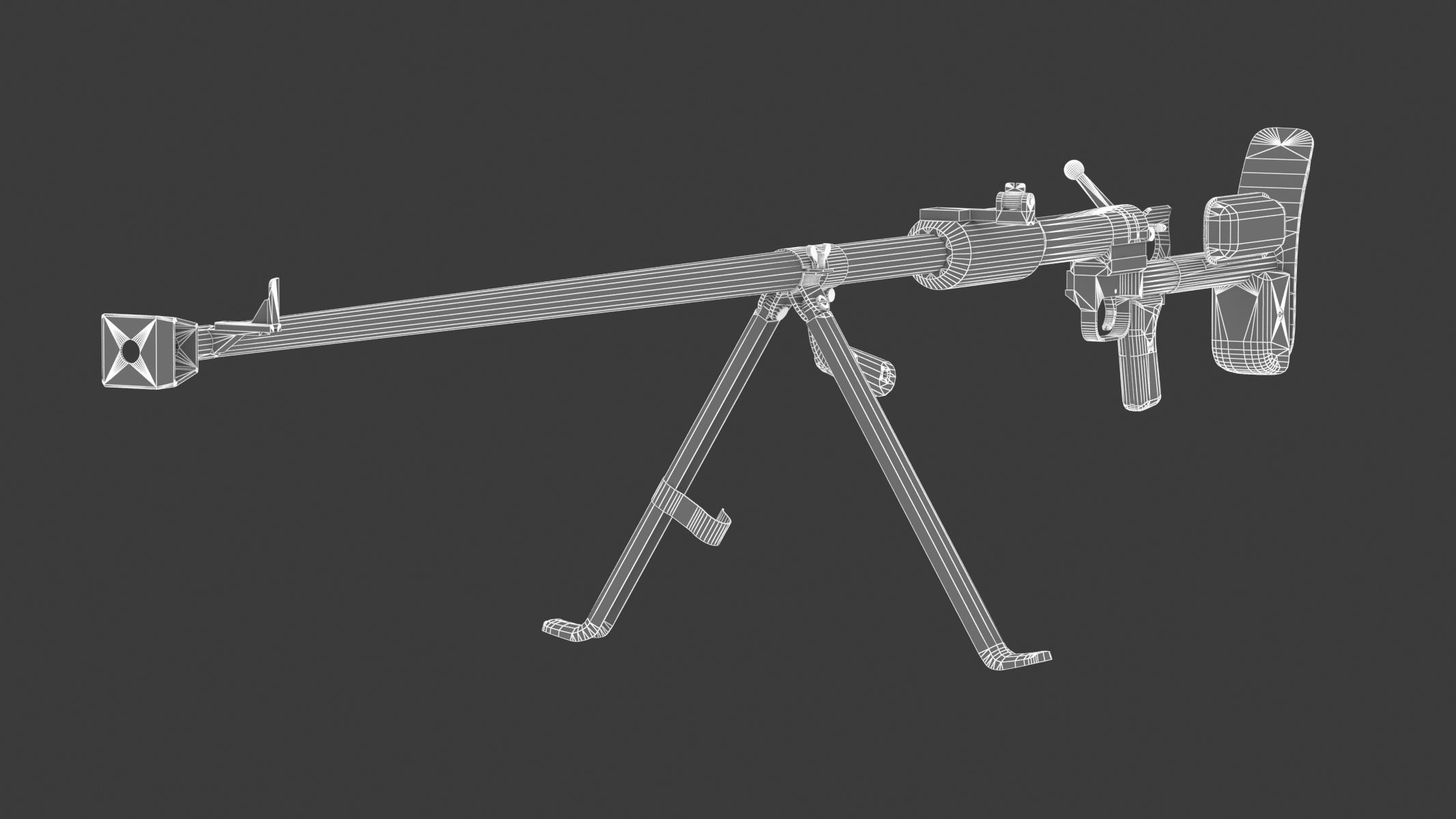  PTRD 41 Low Poly Low-poly 3D model_13
