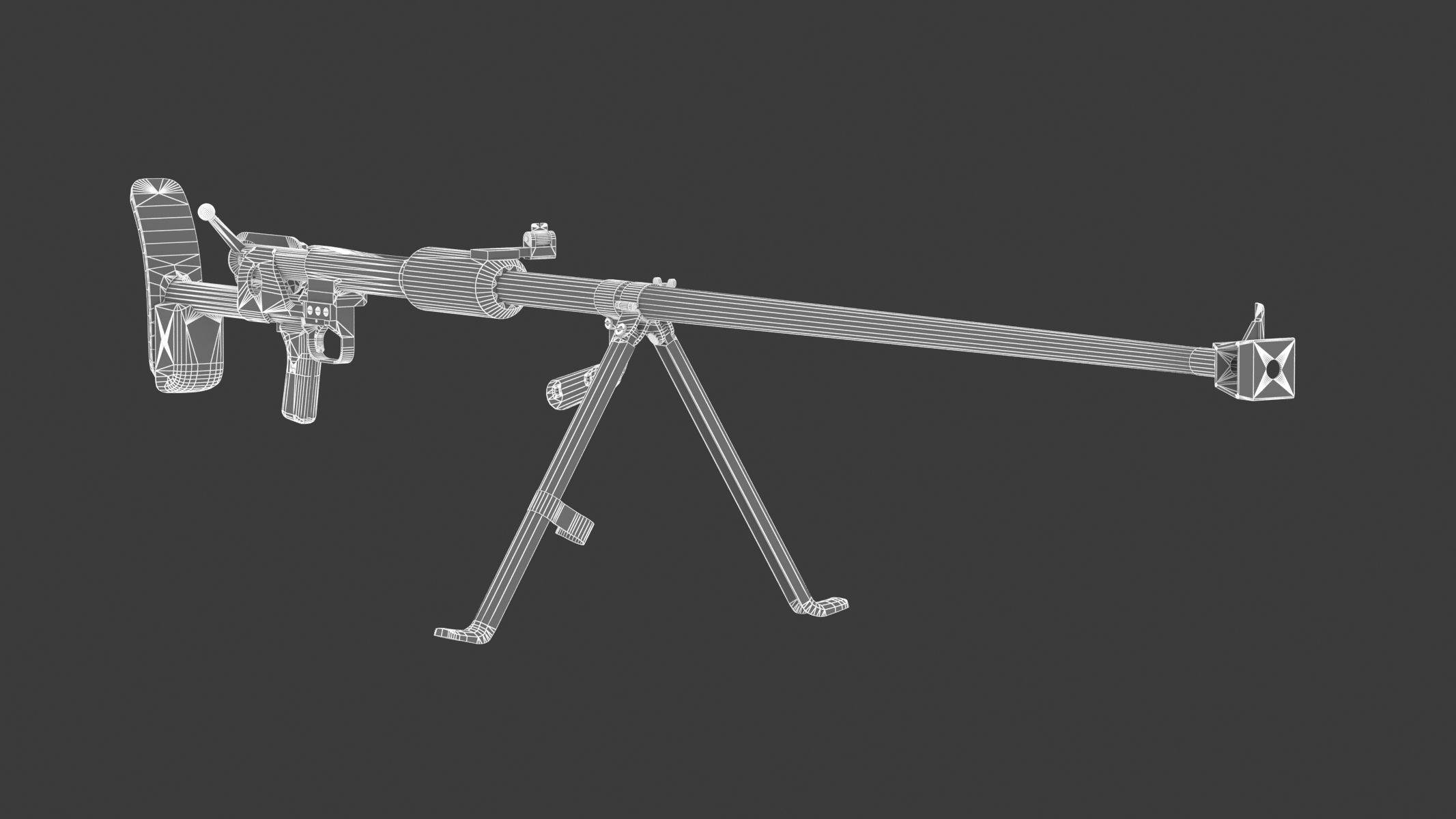  PTRD 41 Low Poly Low-poly 3D model_14