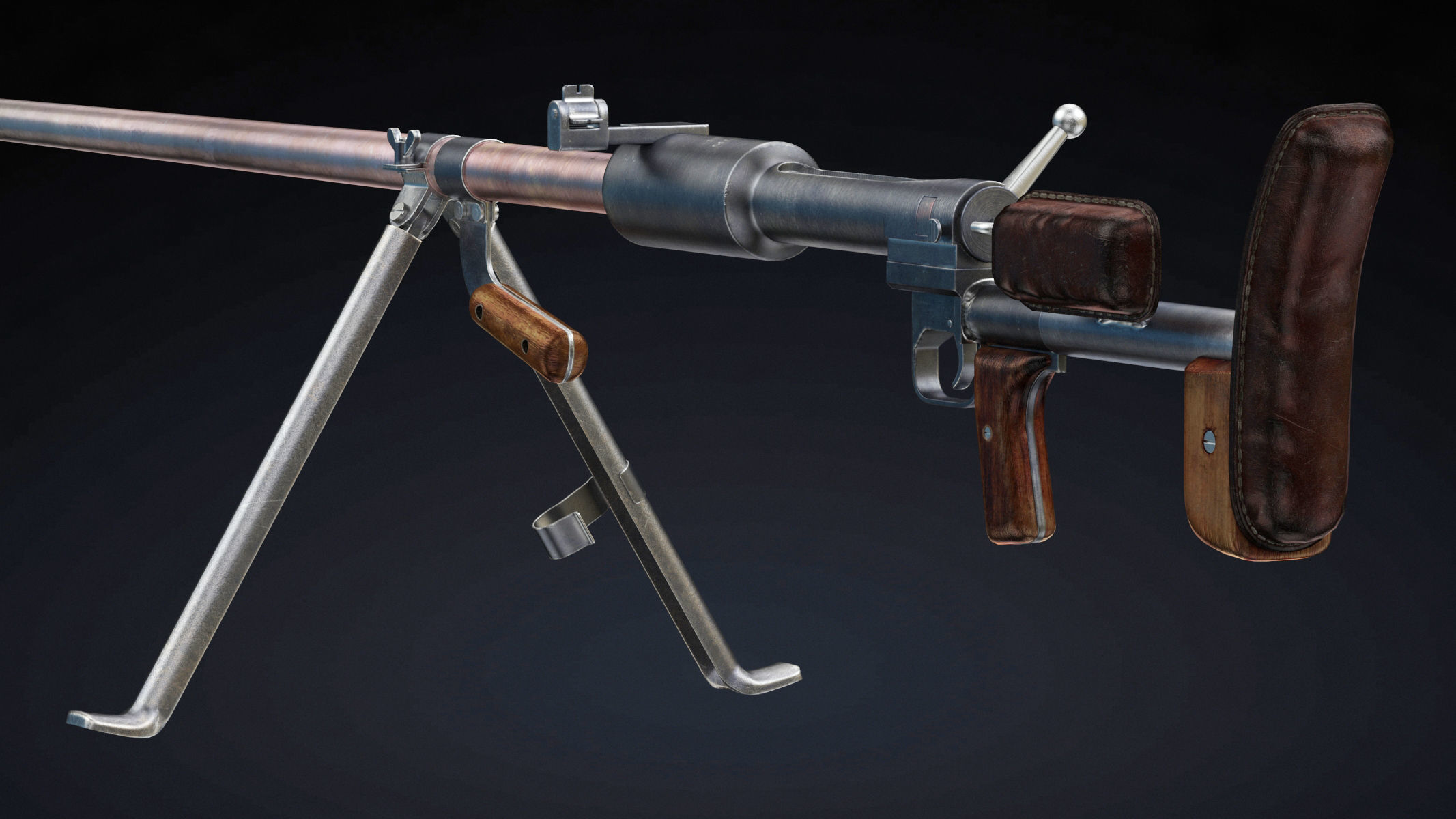  PTRD 41 Low Poly Low-poly 3D model_6