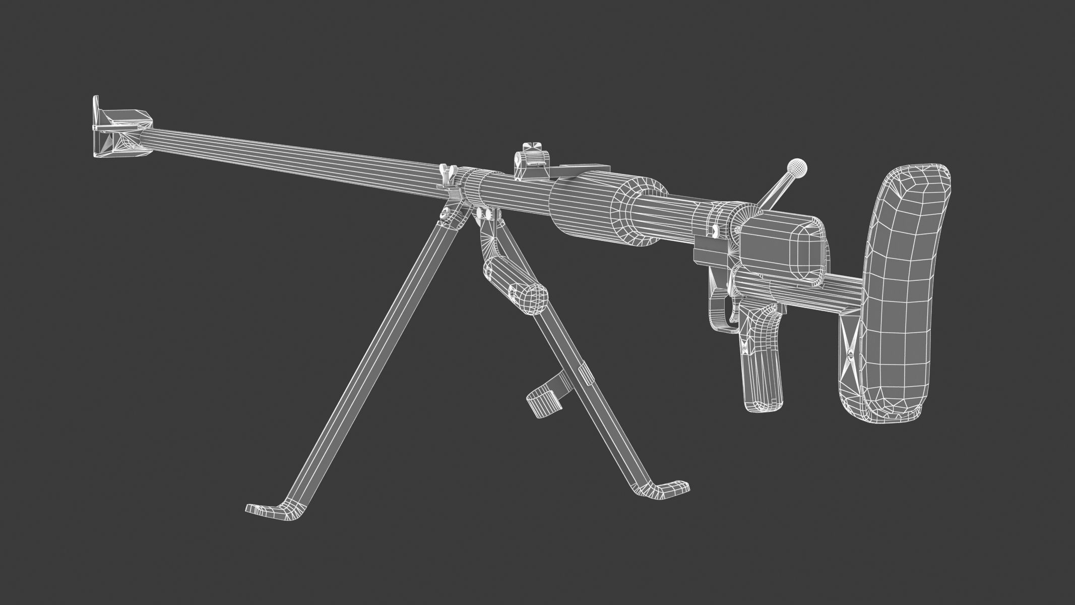  PTRD 41 Low Poly Low-poly 3D model_11