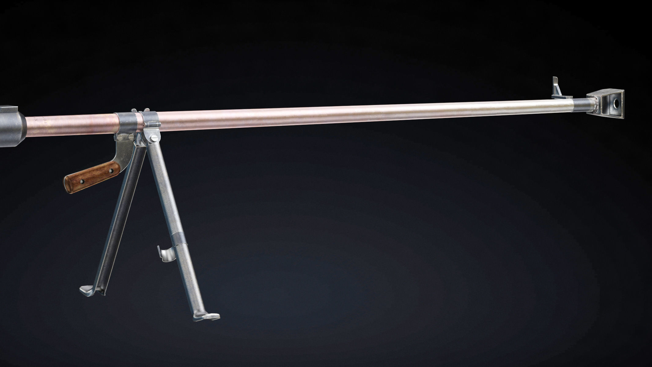  PTRD 41 Low Poly Low-poly 3D model_5