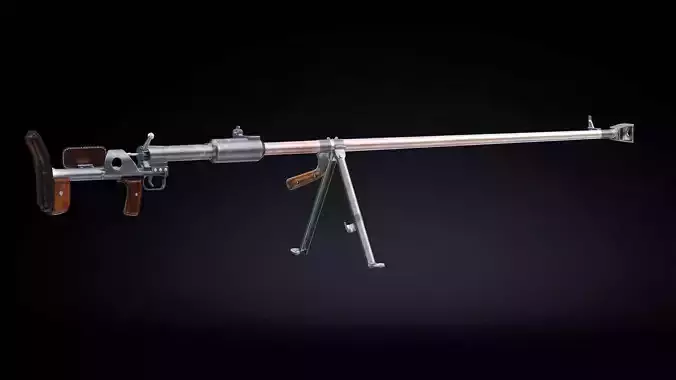  PTRD 41 Low Poly Low-poly 3D model