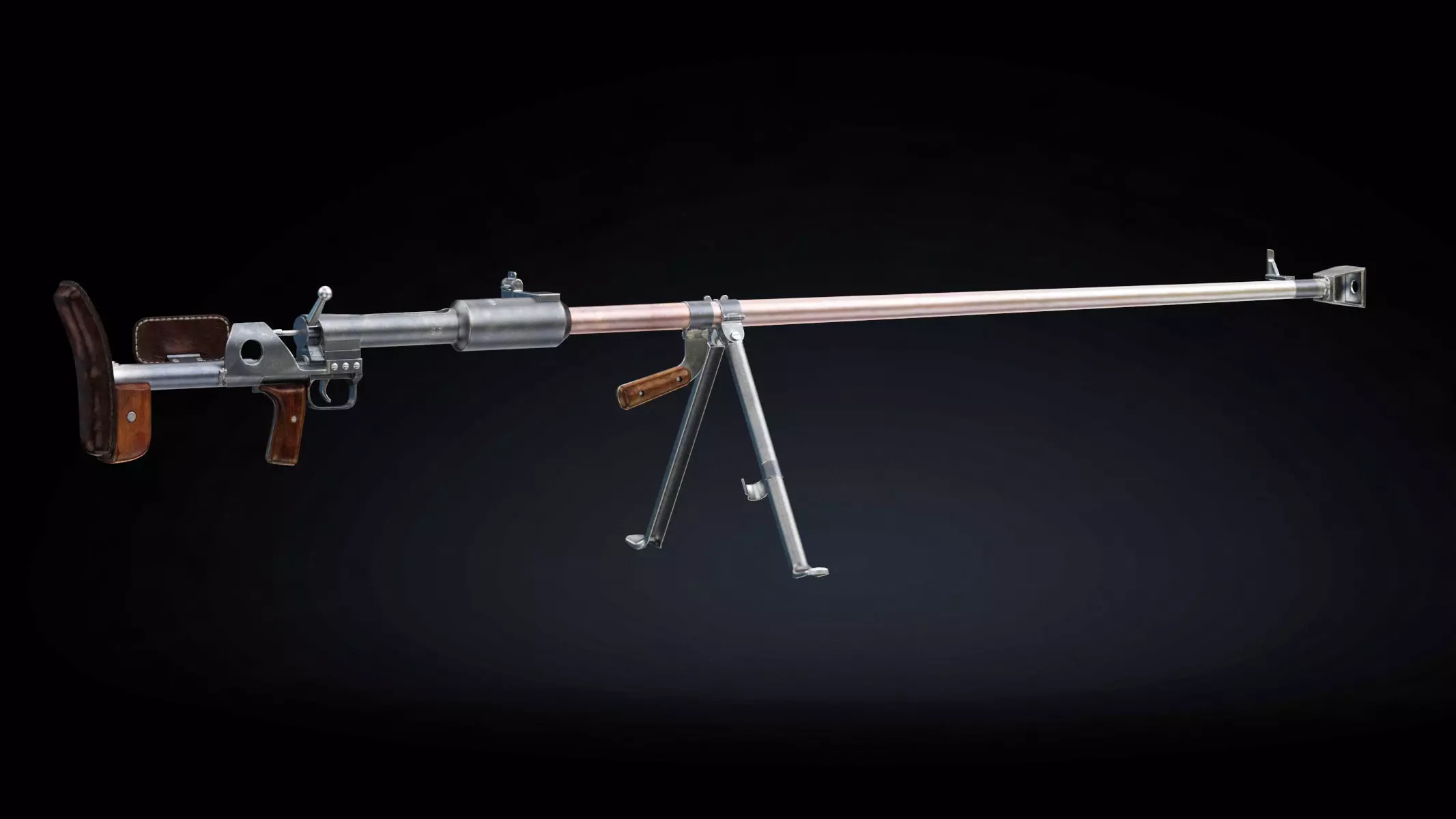  PTRD 41 Low Poly Low-poly 3D model_0