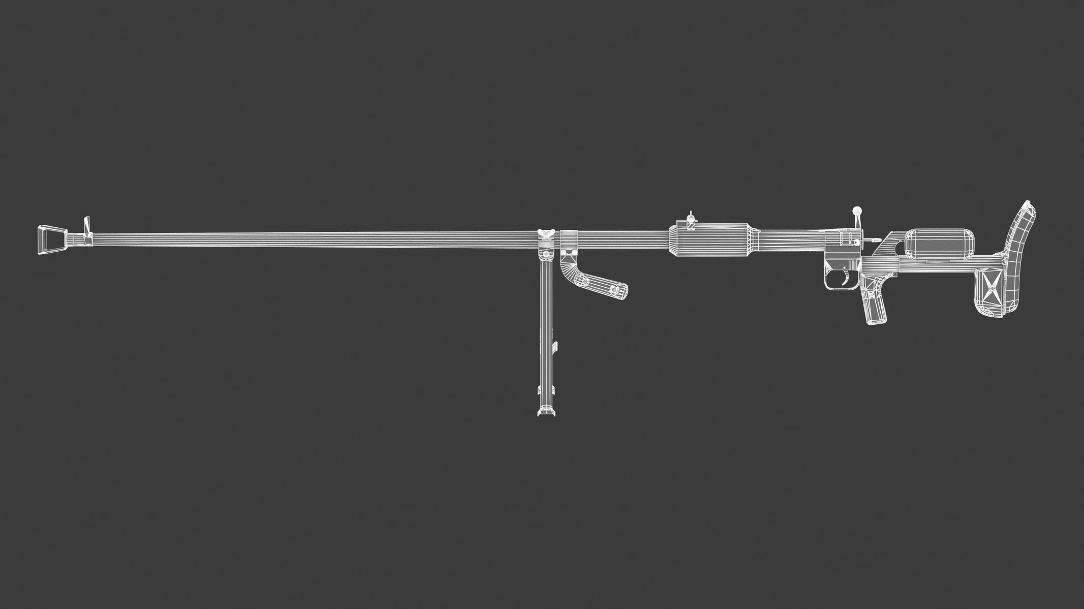  PTRD 41 Low Poly Low-poly 3D model_12