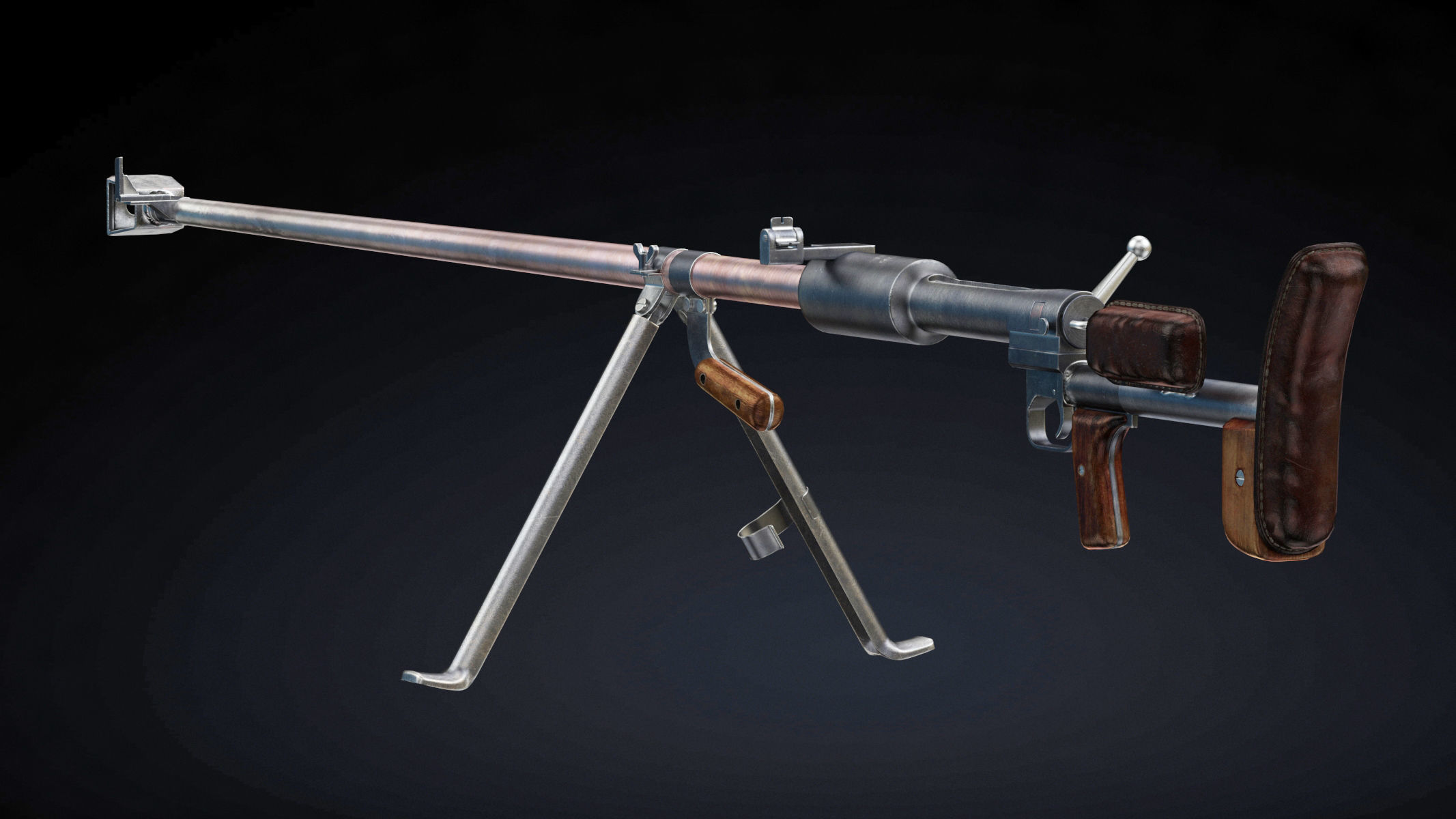  PTRD 41 Low Poly Low-poly 3D model_1