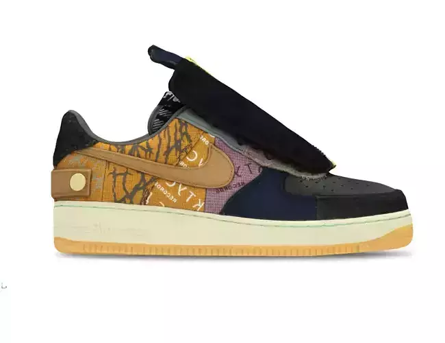 TRAVIS SCOTT x Nike Air Force 1 one Cactus Jack 3D model