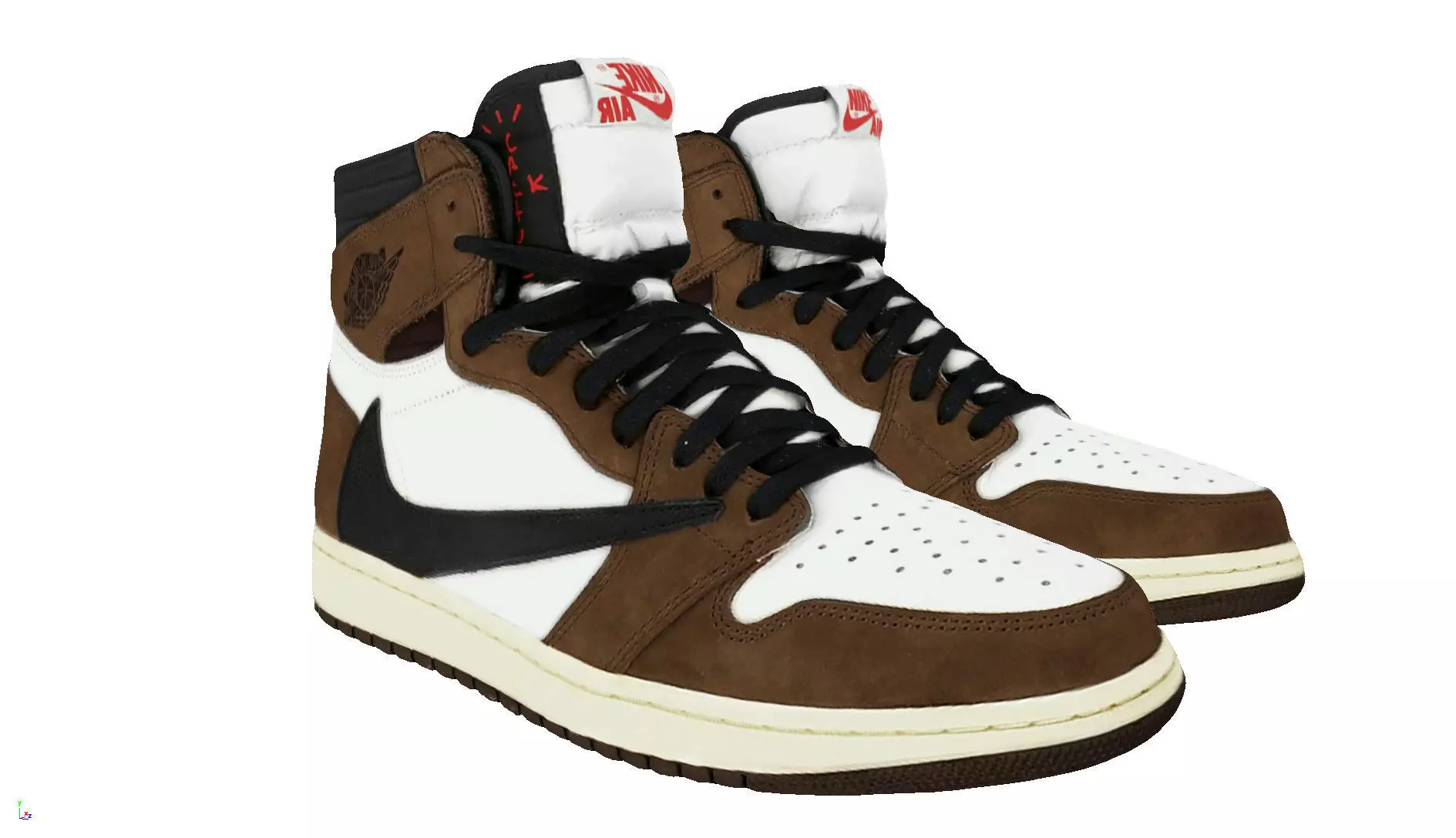 Travis Scott x Air Jordan 1 High OG TS SP 3D model | CGTrader