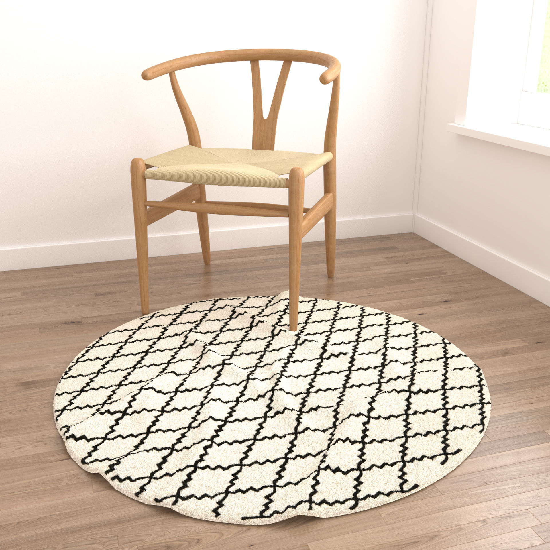 Rugs No 638 Low-poly 3D model_3