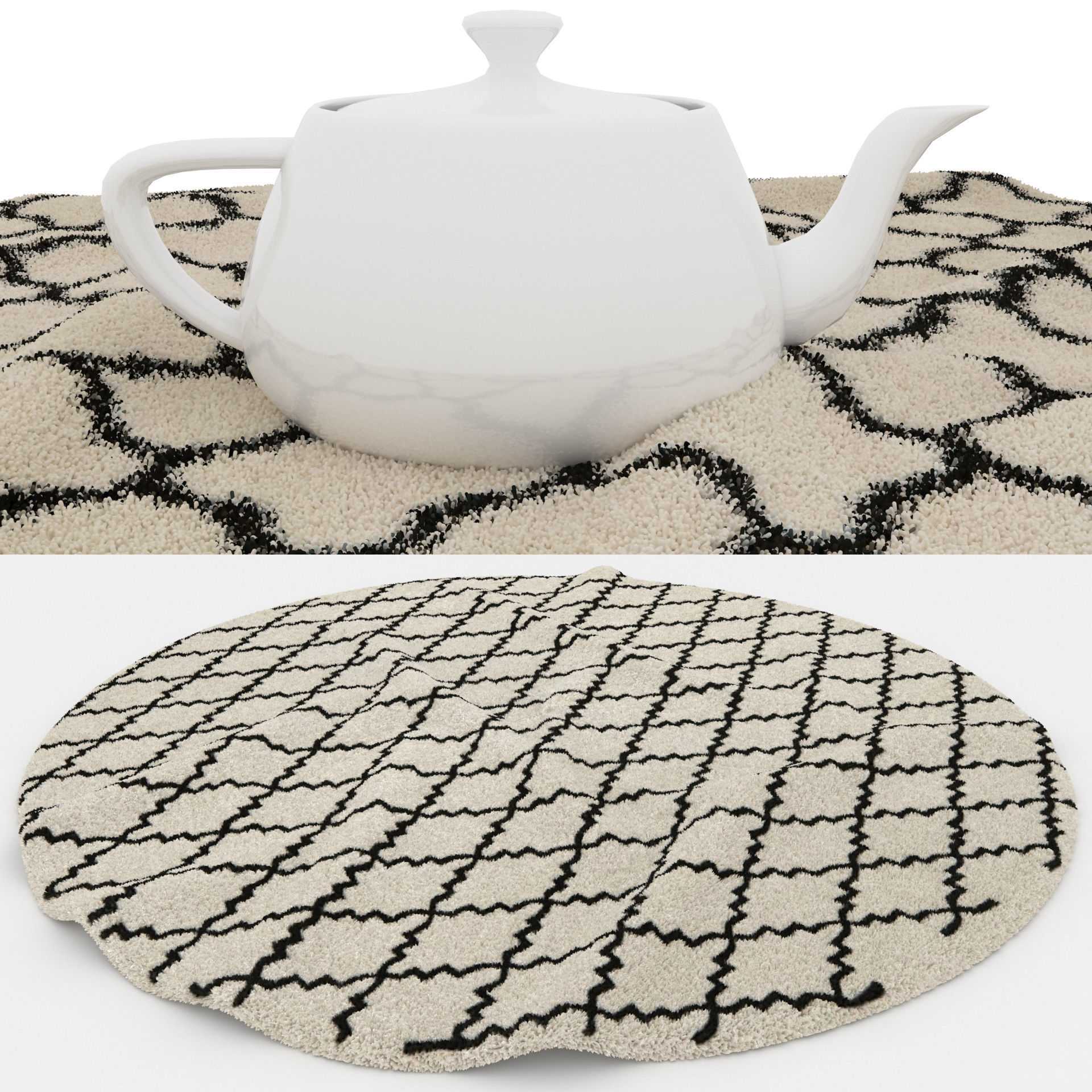 Rugs No 638 Low-poly 3D model_1