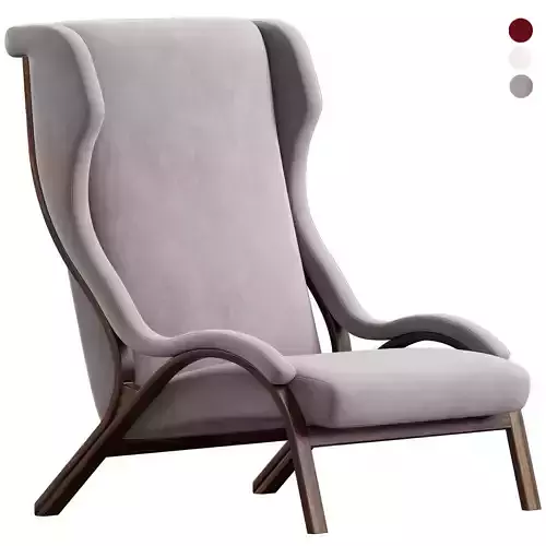 Italian Cavour Armchair in Petrol Fabric by Gregotti