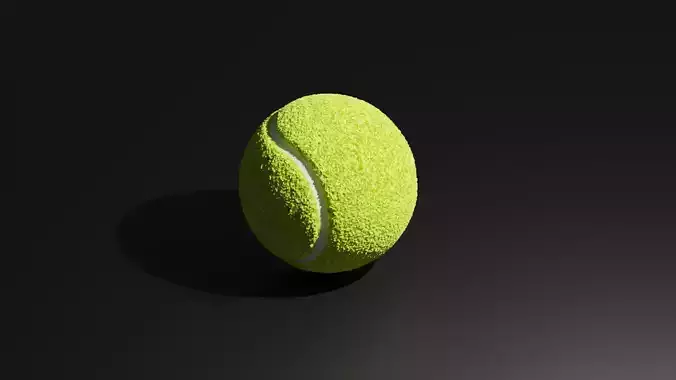 Tennis Ball Low-poly 3D model