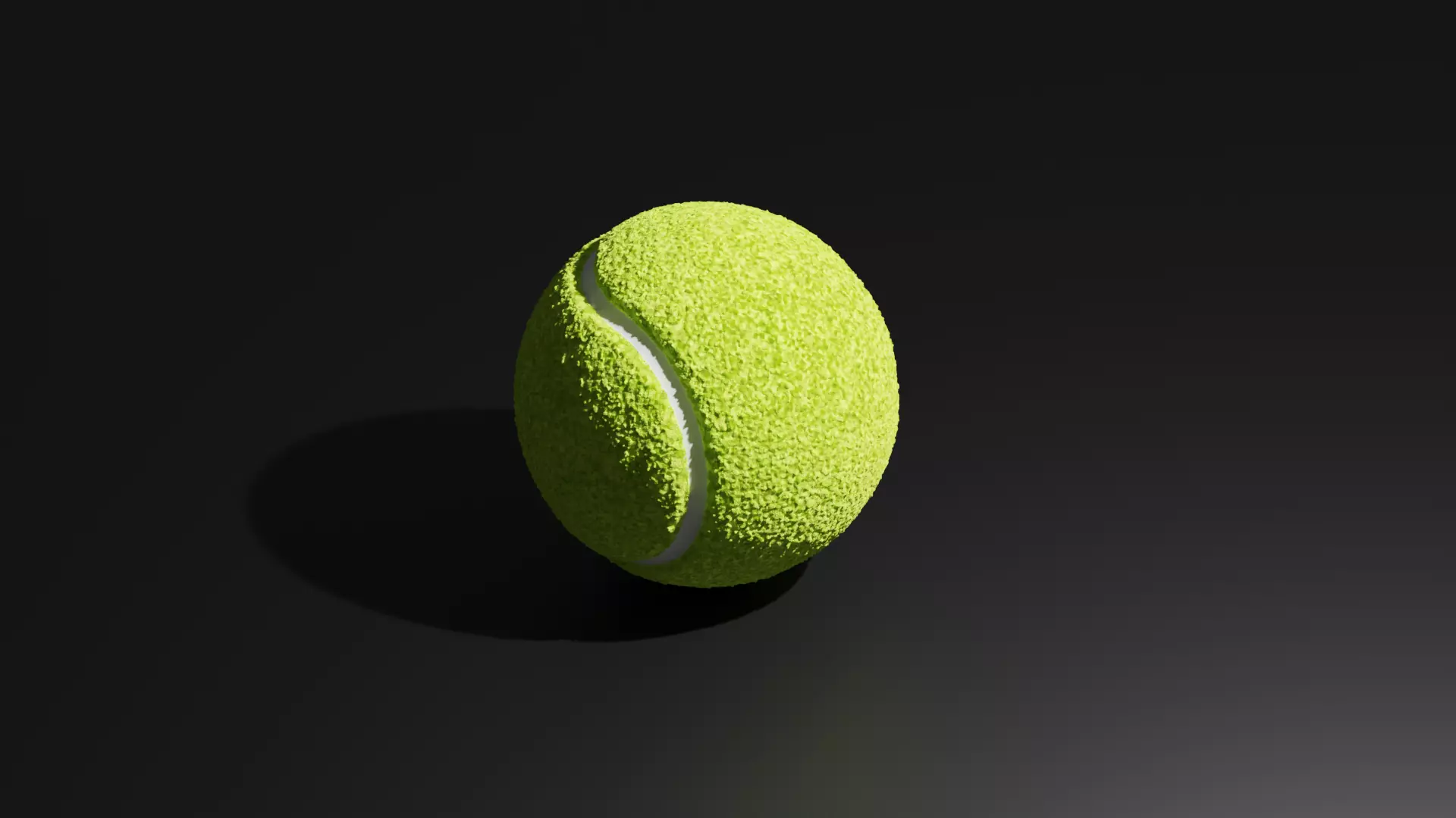 Tennis Ball Low-poly 3D model