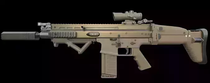 SCAR-L- Low-poly 