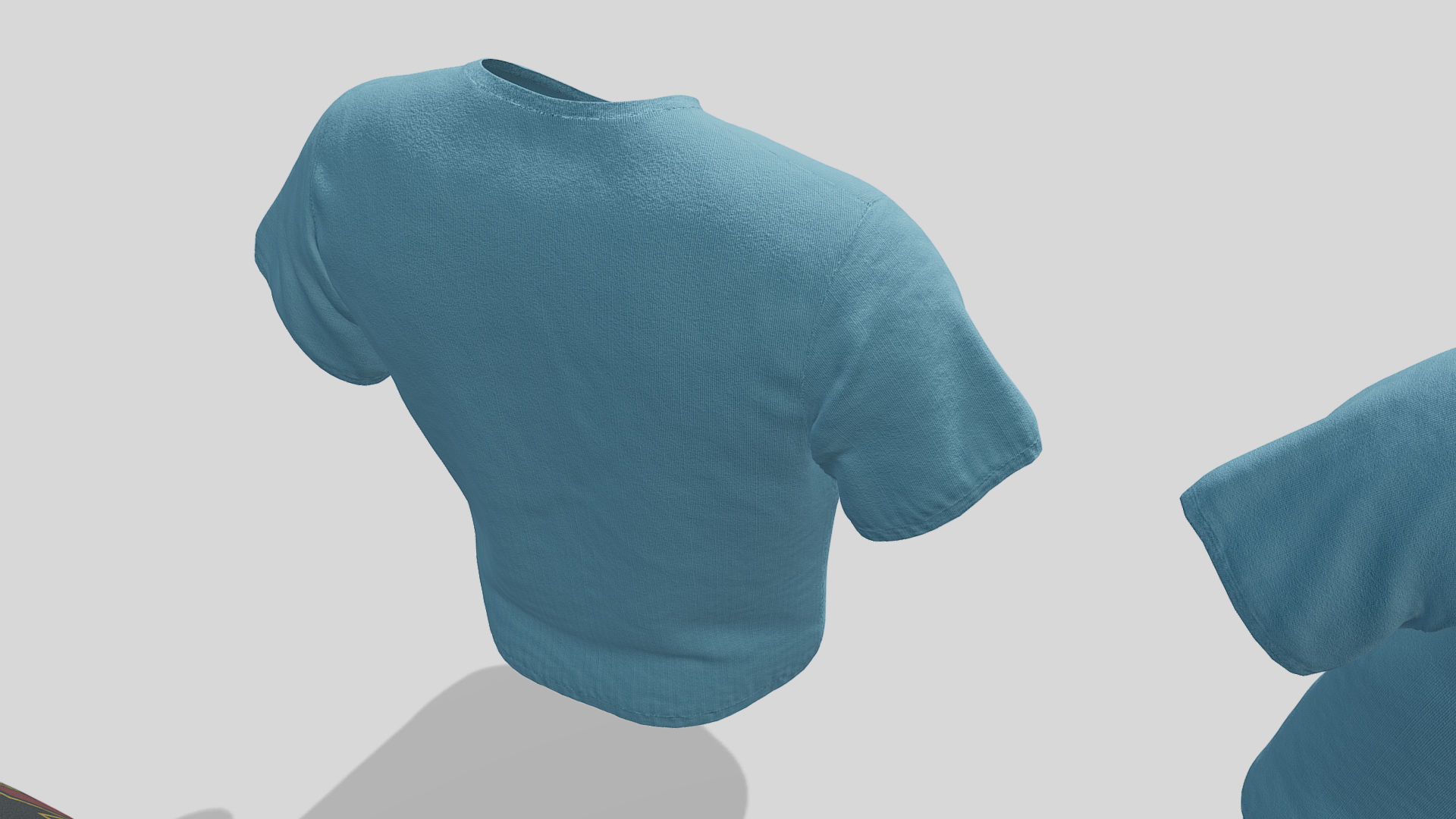 Band T Shirt Low-poly 3D model_2