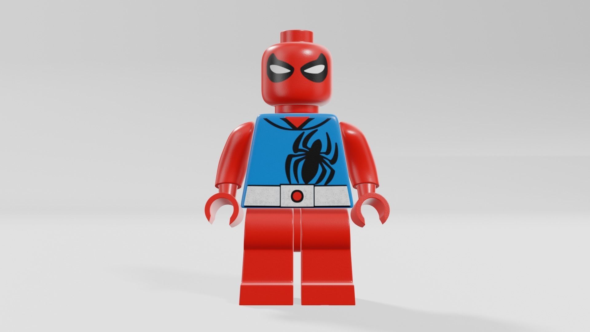 Lego Spider-Man Low-poly 3D model_2