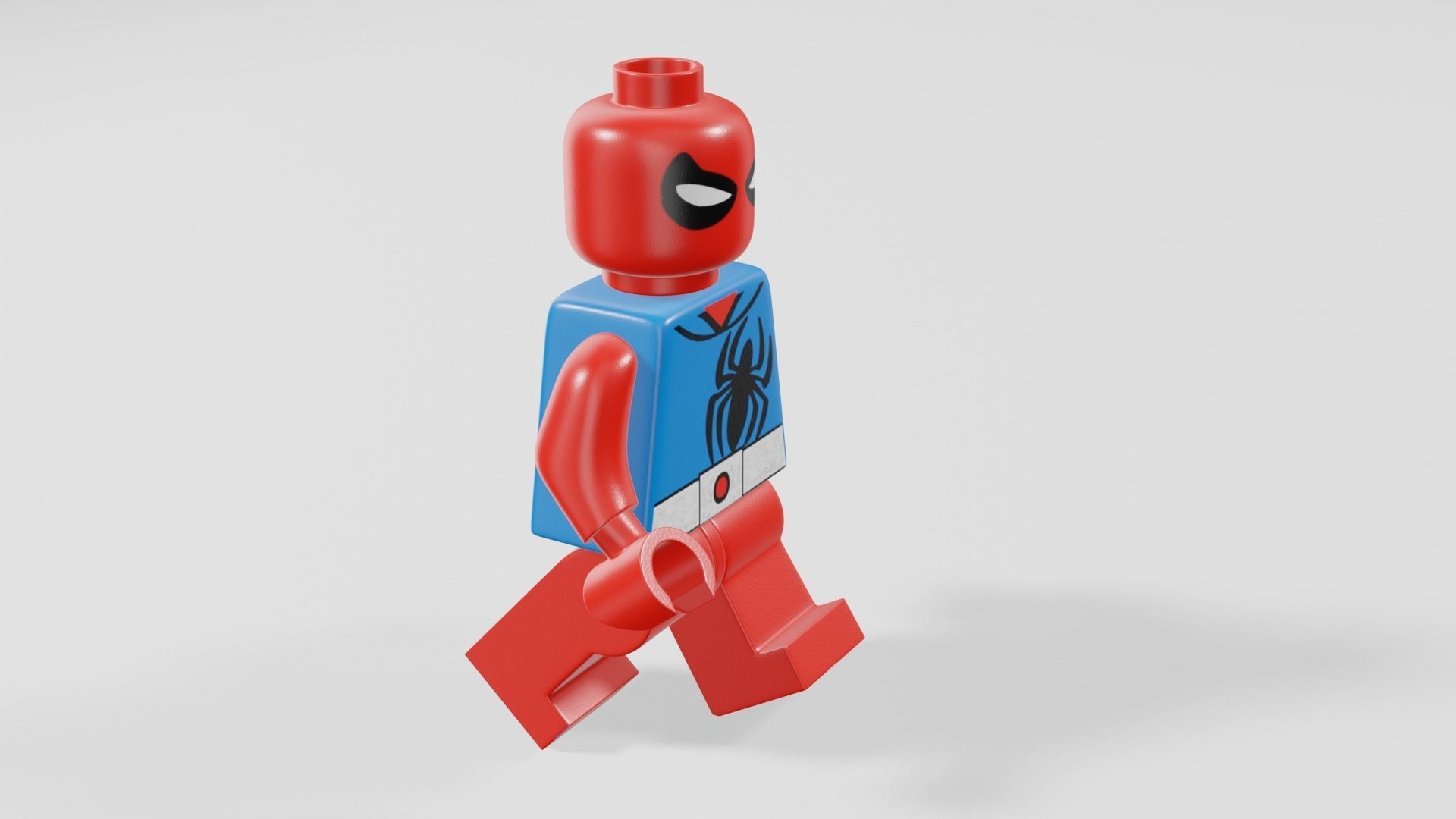 Lego Spider-Man Low-poly 3D model_6