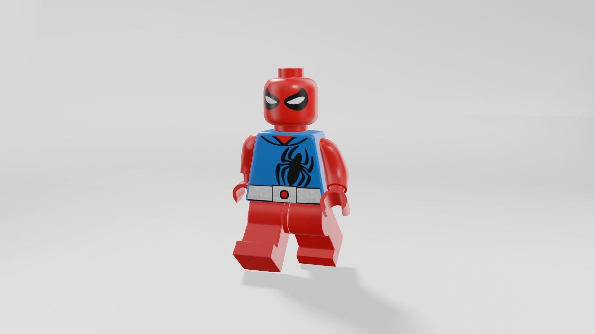 Lego Spider-Man Low-poly 3D model_7