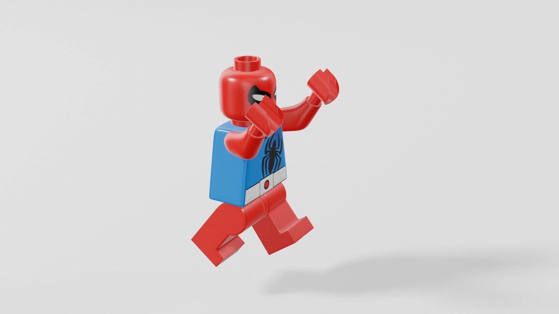 Lego Spider-Man Low-poly 3D model_3