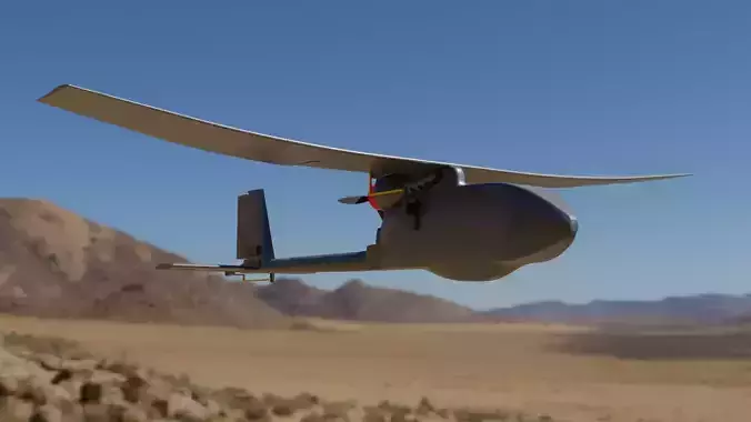 RQ 11 Raven UAV Model for 3D printing Free 3D print model