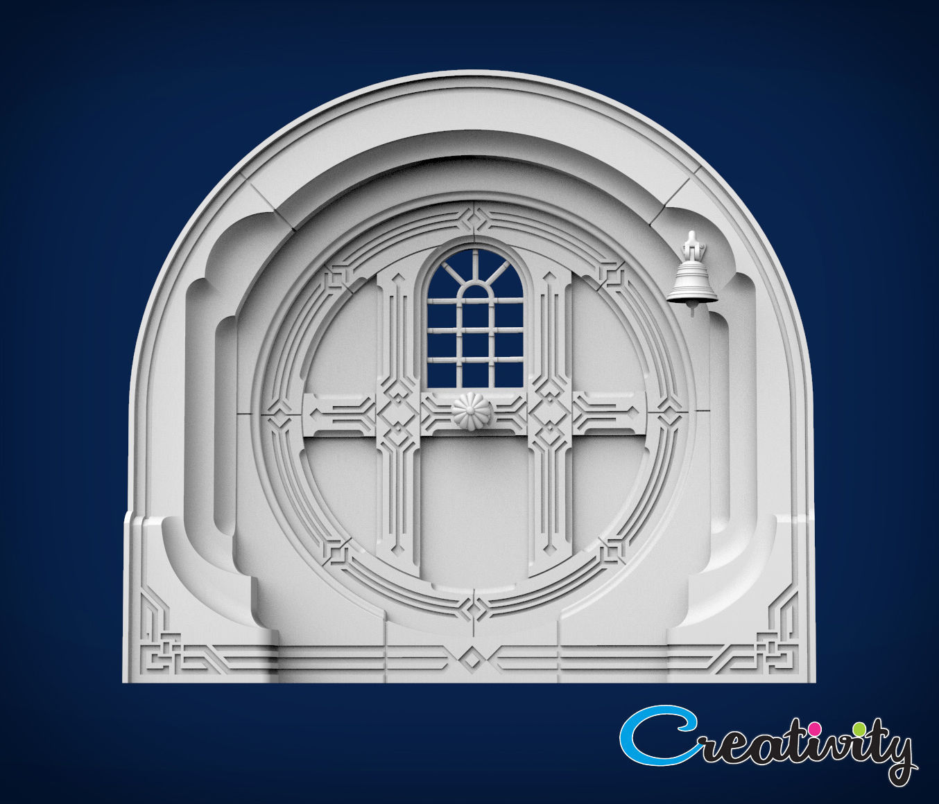 HOBBIT HOUSE DOOR 3D print model_1