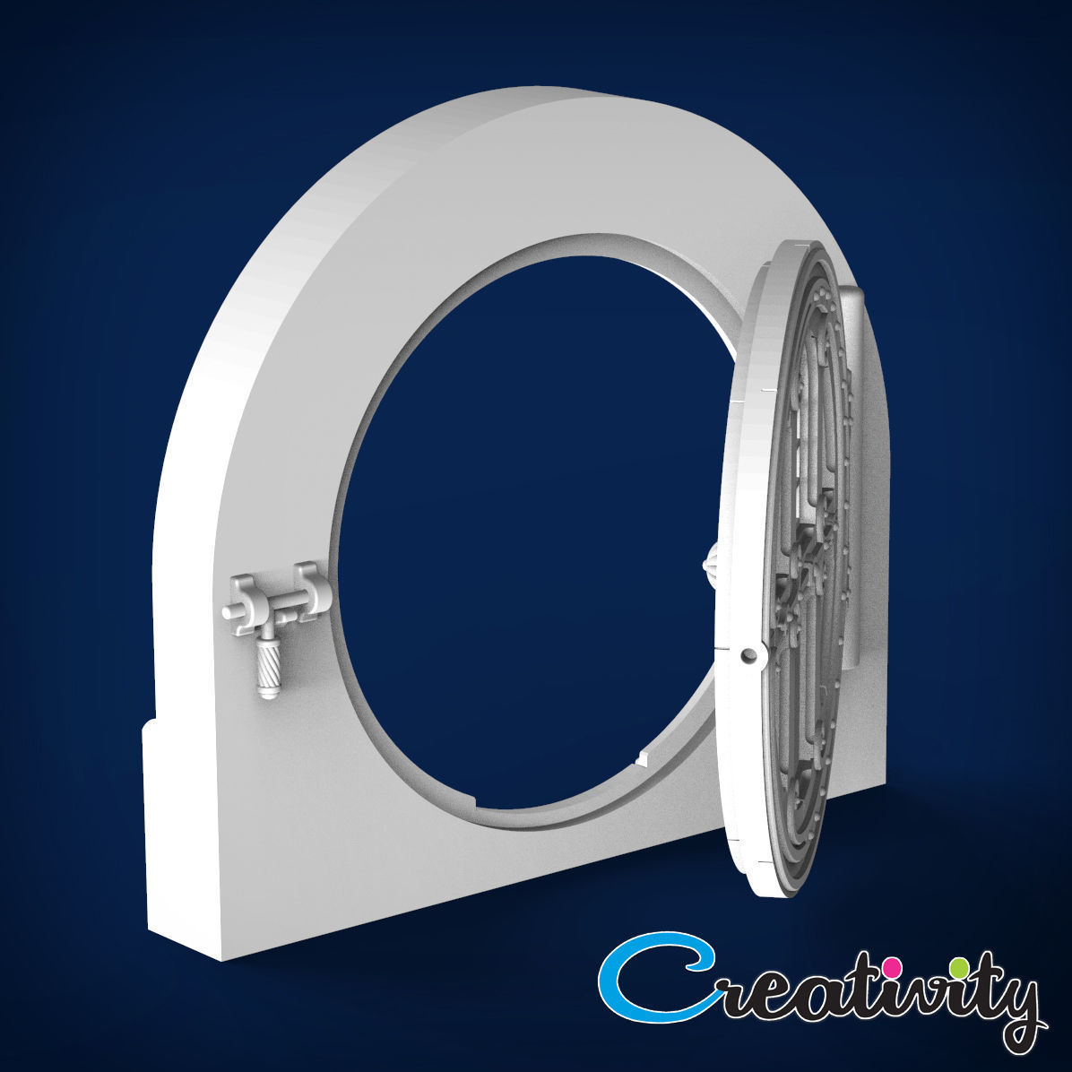 HOBBIT HOUSE DOOR 3D print model_3