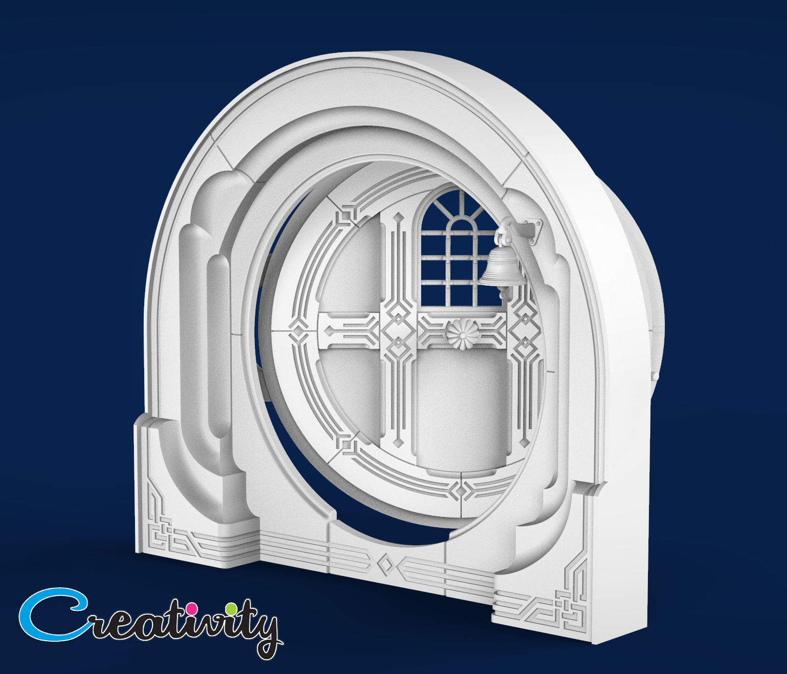 HOBBIT HOUSE DOOR 3D print model_4