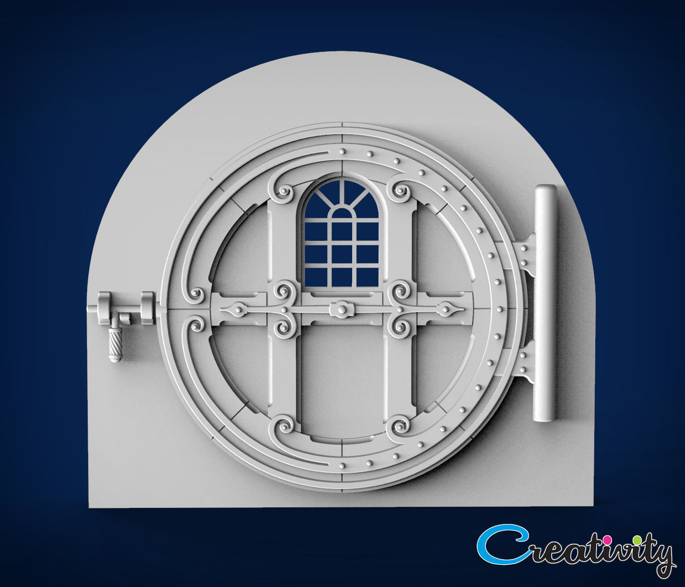 HOBBIT HOUSE DOOR 3D print model_2