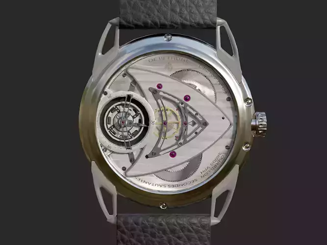 Watch mechanism 5 Low-poly 3D model