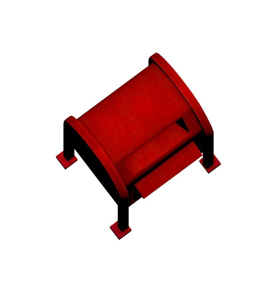 Mailbox post box Low-poly 3D model_6