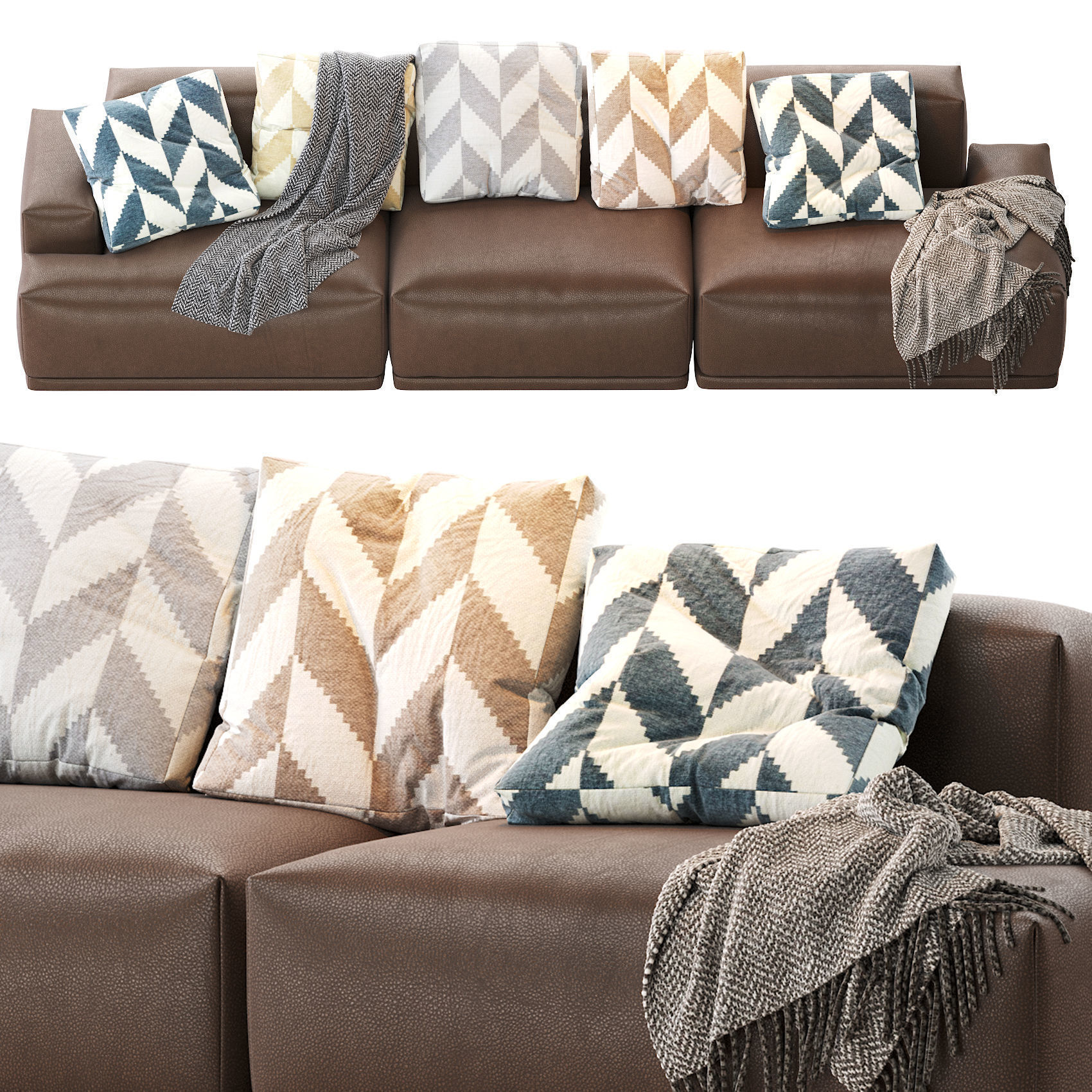 CONNECT MODULAR Sofas 3D Model Collection_44