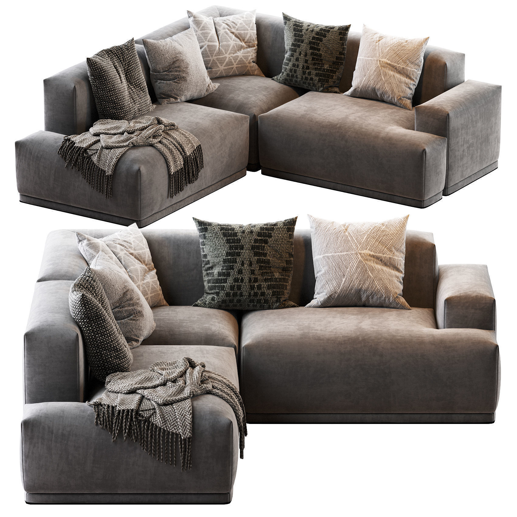 CONNECT MODULAR Sofas 3D Model Collection_20