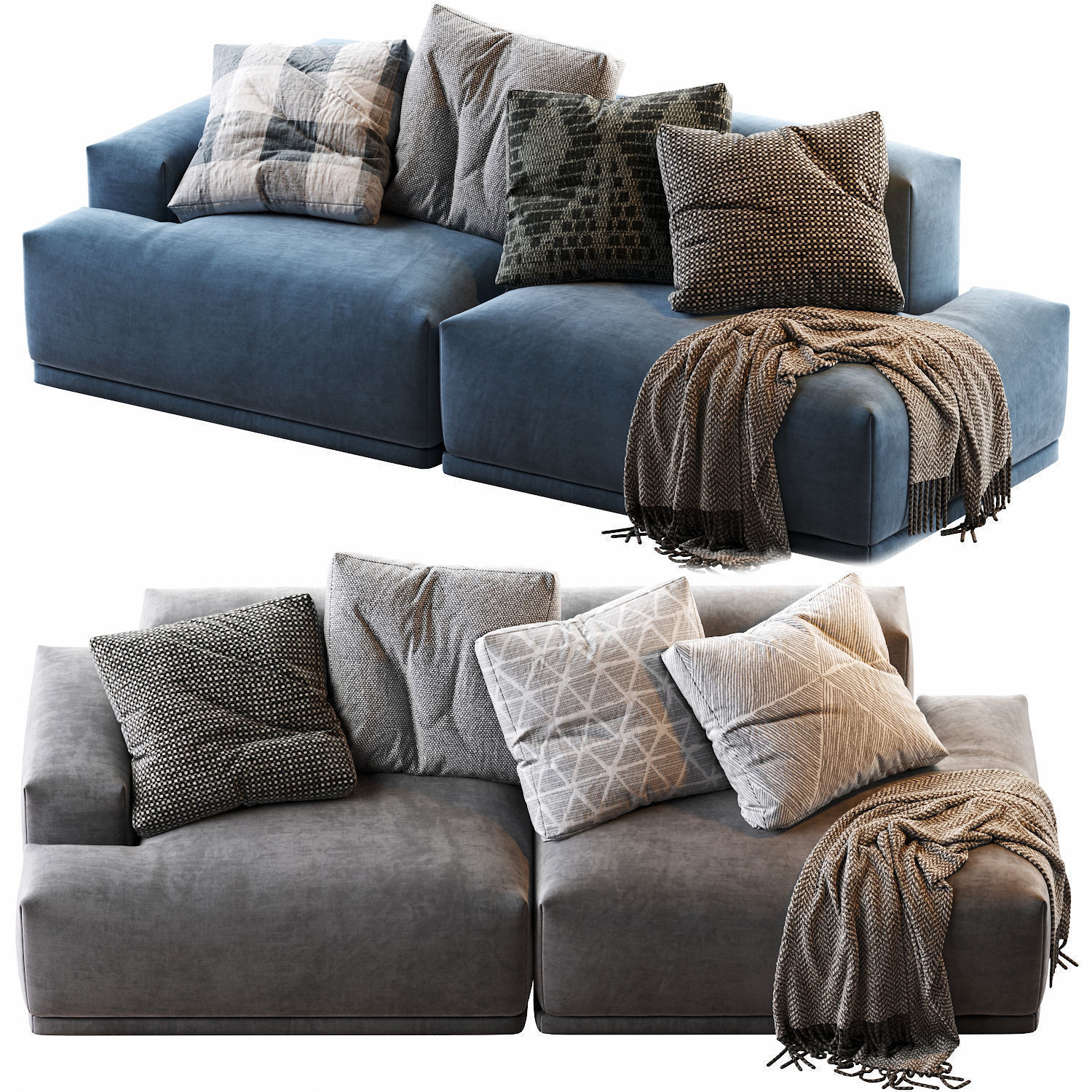 CONNECT MODULAR Sofas 3D Model Collection_27