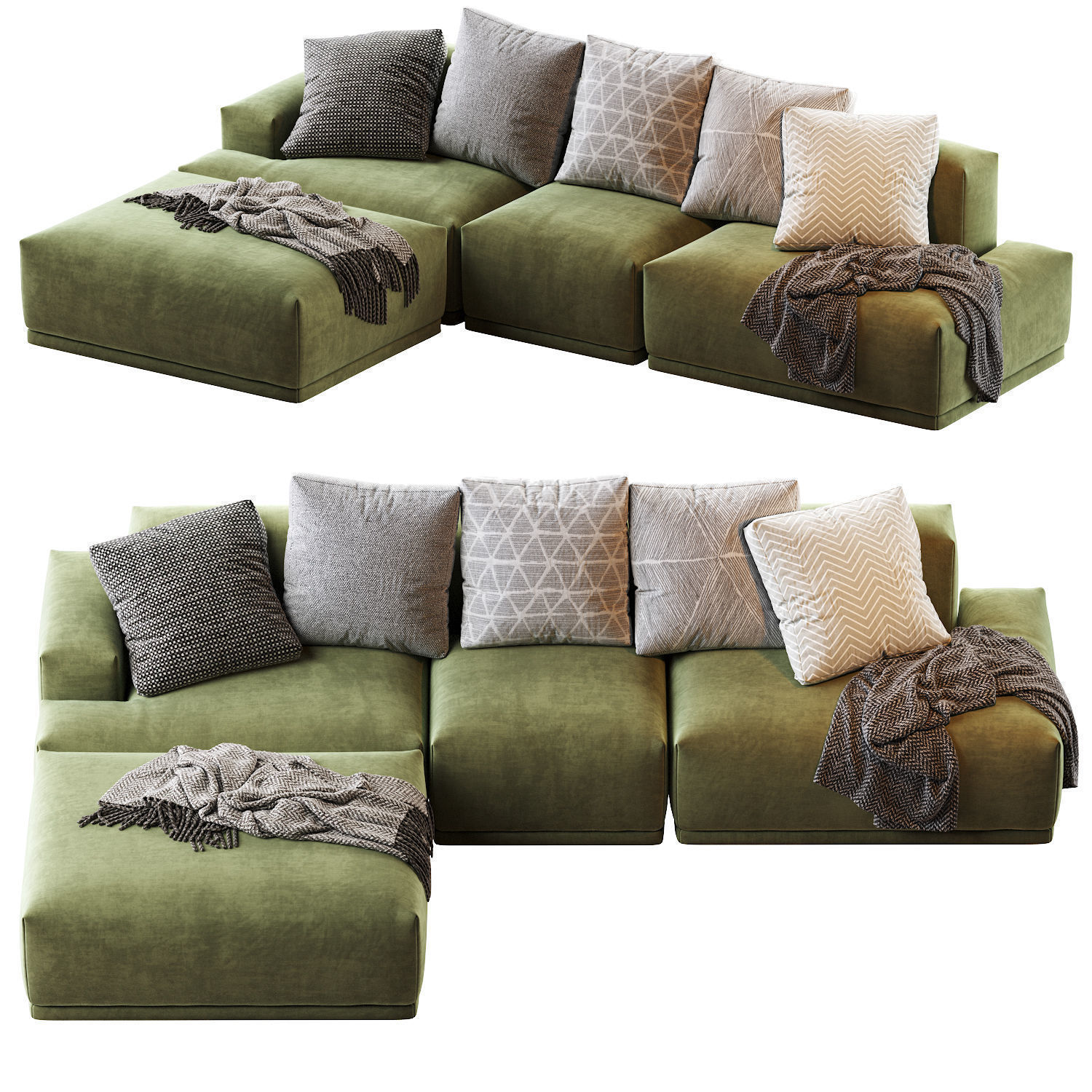 CONNECT MODULAR Sofas 3D Model Collection_23