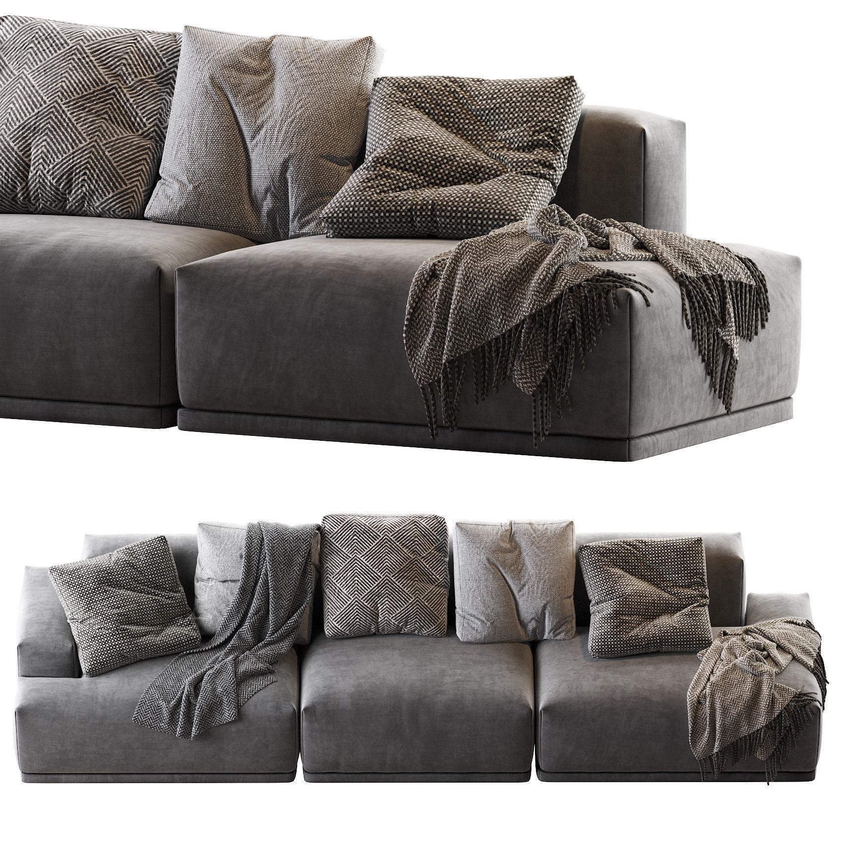CONNECT MODULAR Sofas 3D Model Collection_45