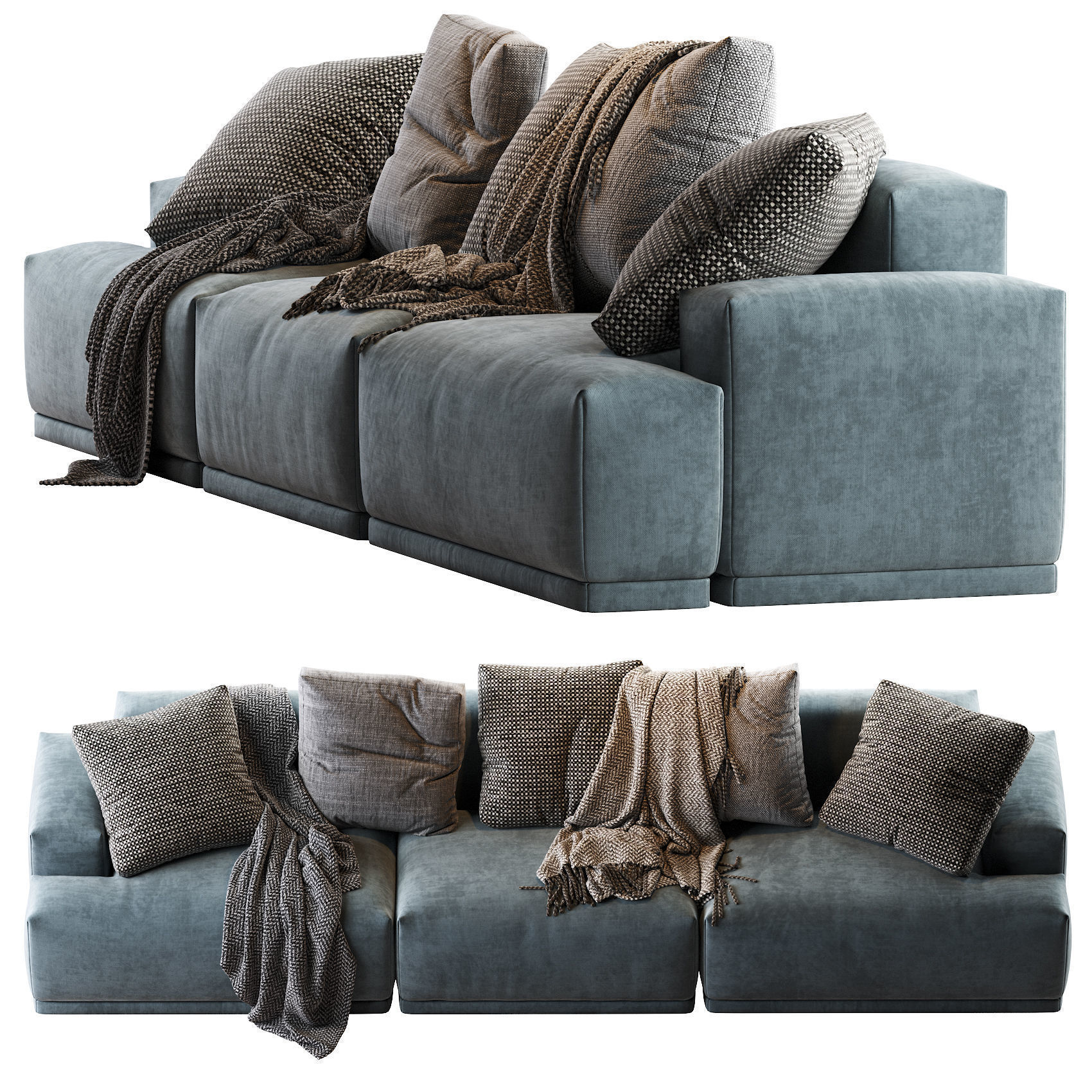 CONNECT MODULAR Sofas 3D Model Collection_38